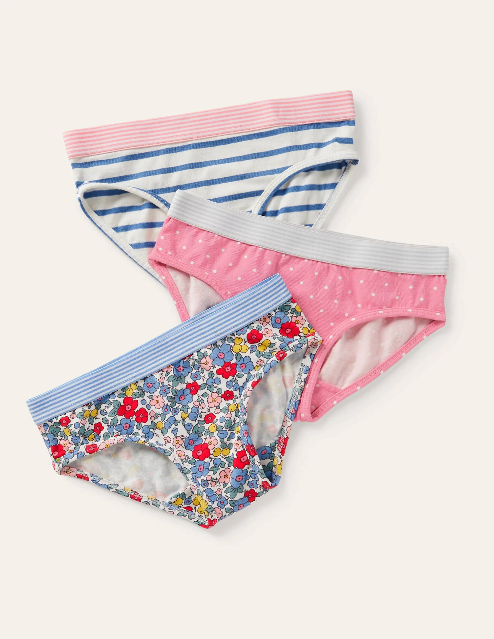 Pants 3 Pack-Multi Floral Spot