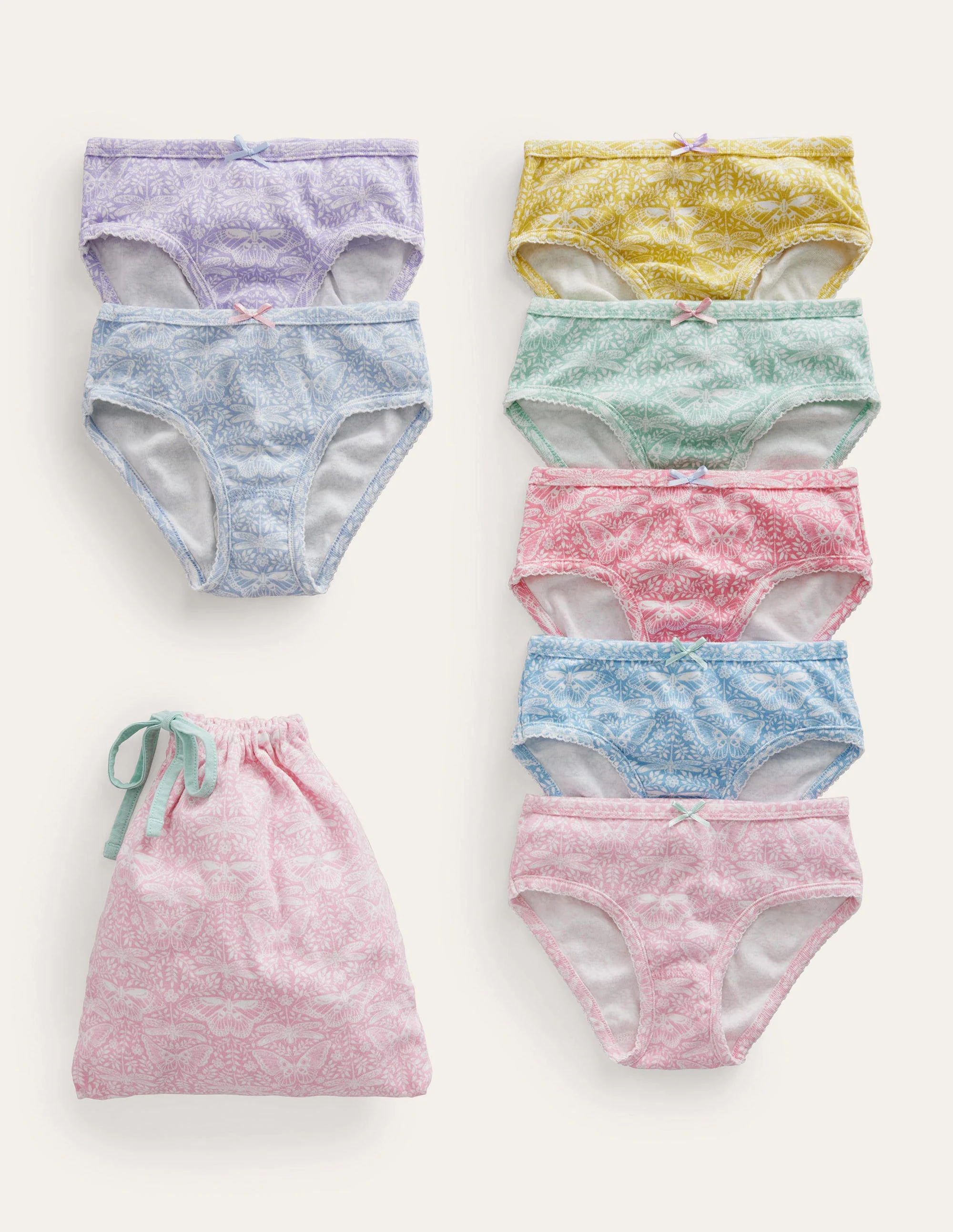 Pants 7 Pack-Multi Butterflies