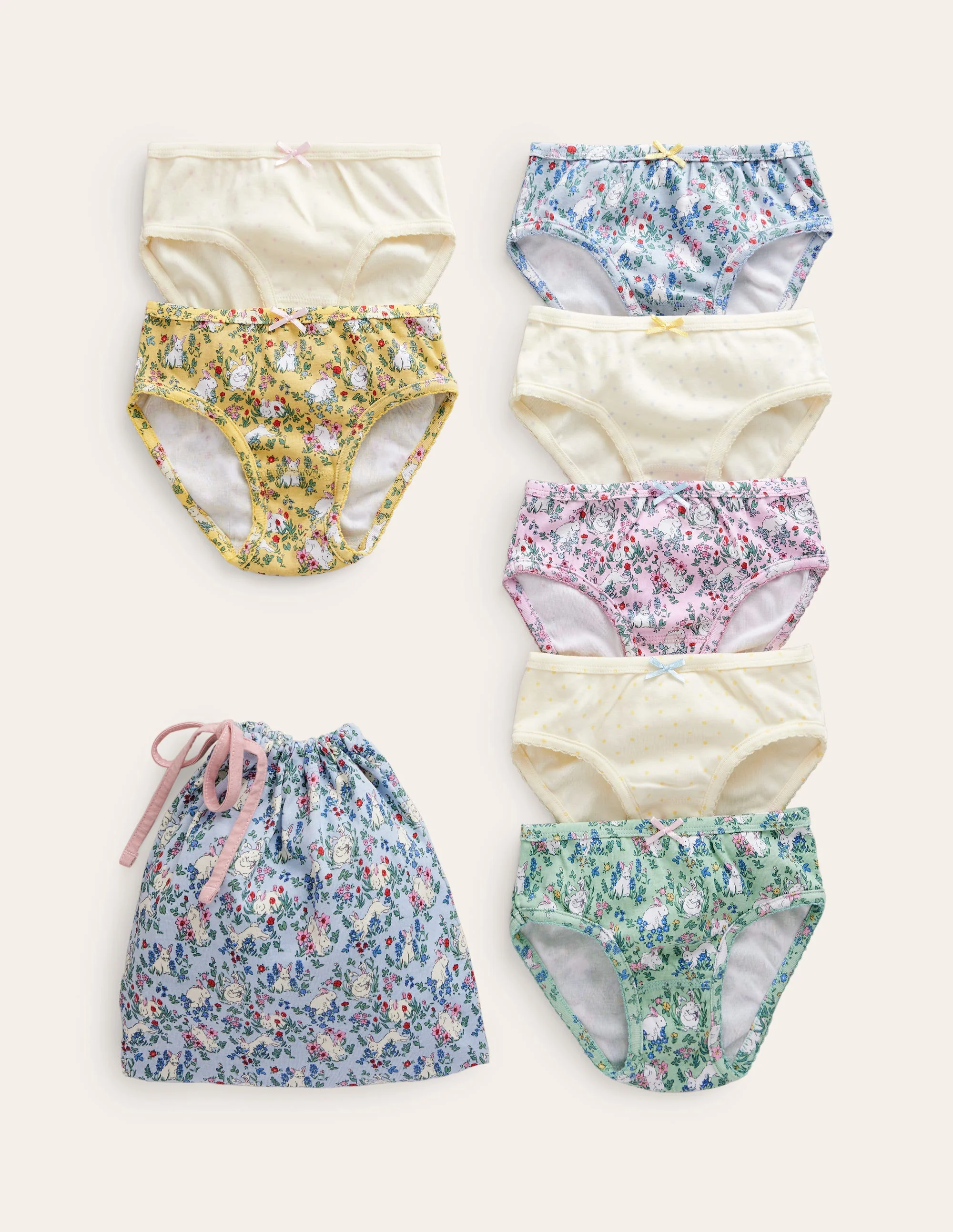 Pants 7 Pack-Spring Bunnies