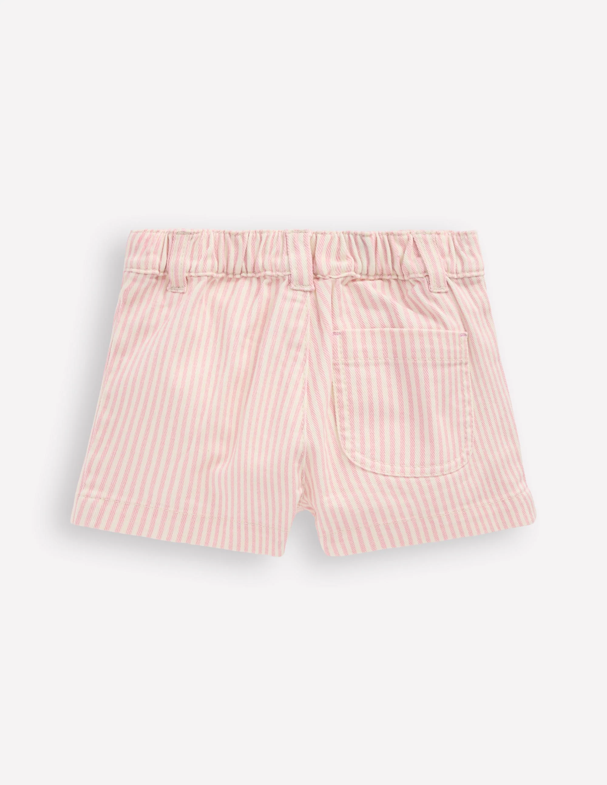 Patch Pocket Shorts-Pink Ticking Stripe - Image 2