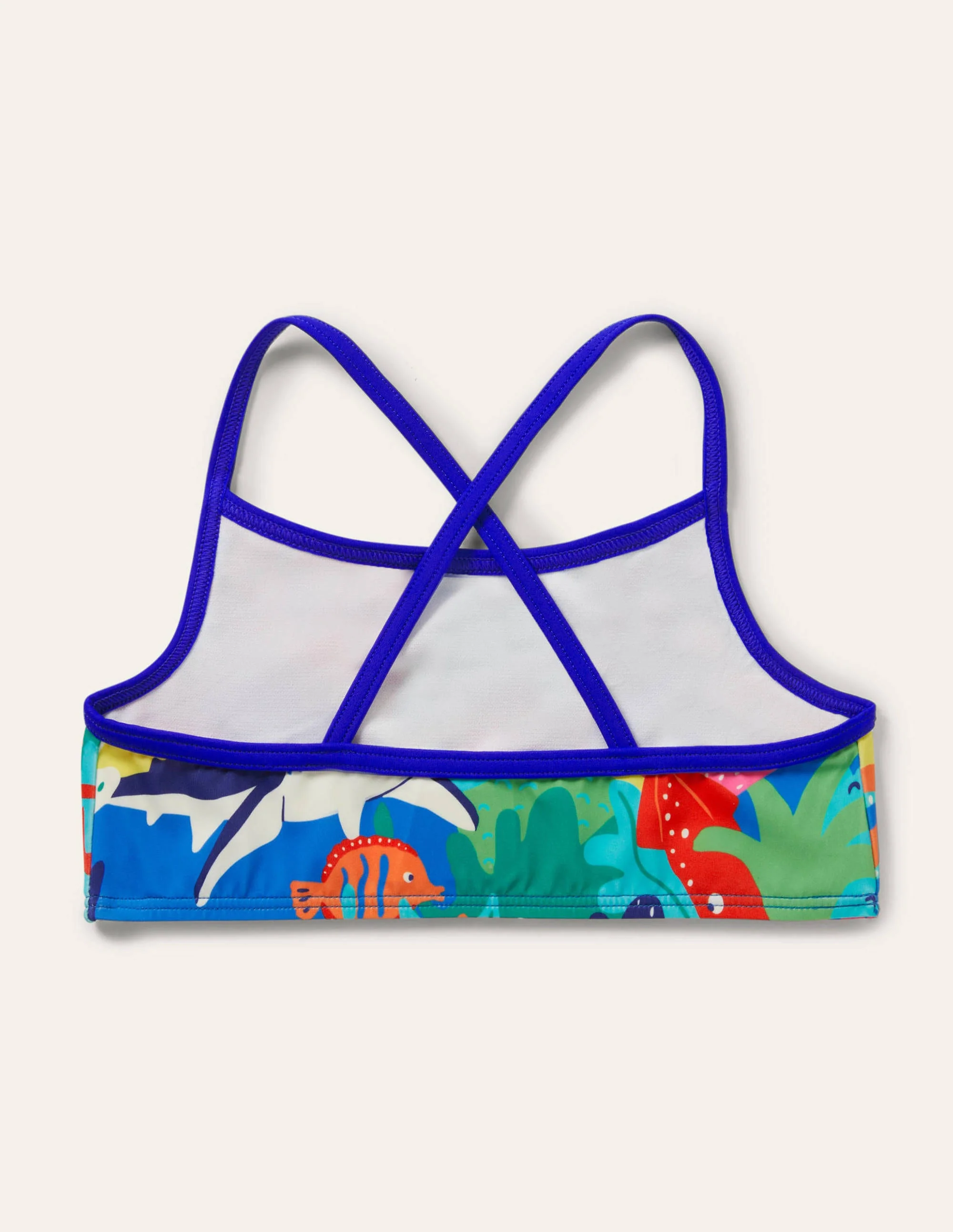 Patterned Bikini Top-Multi Rainbow Reef - Image 2
