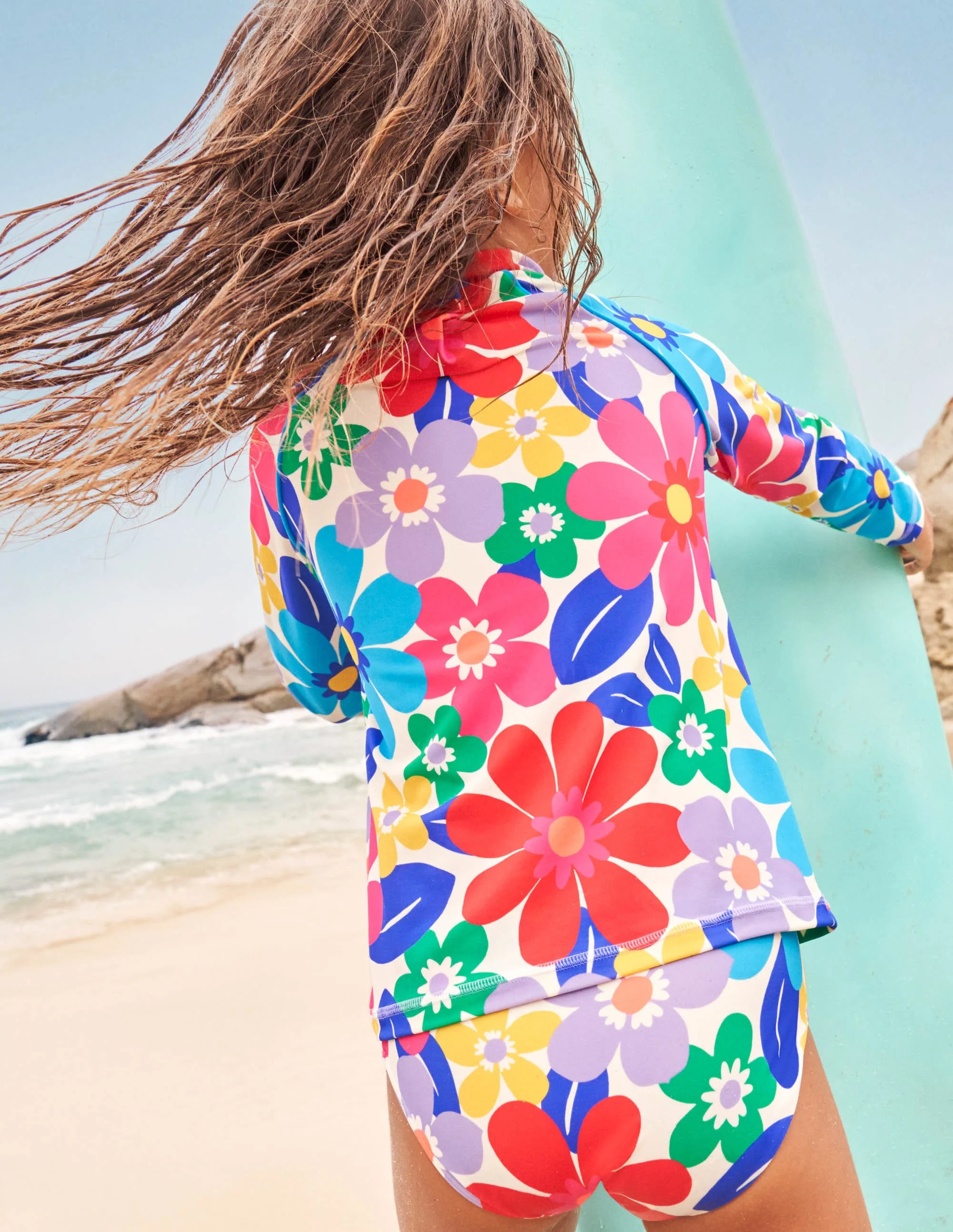 Patterned Rash Vest-Multi Surf Floral - Image 7