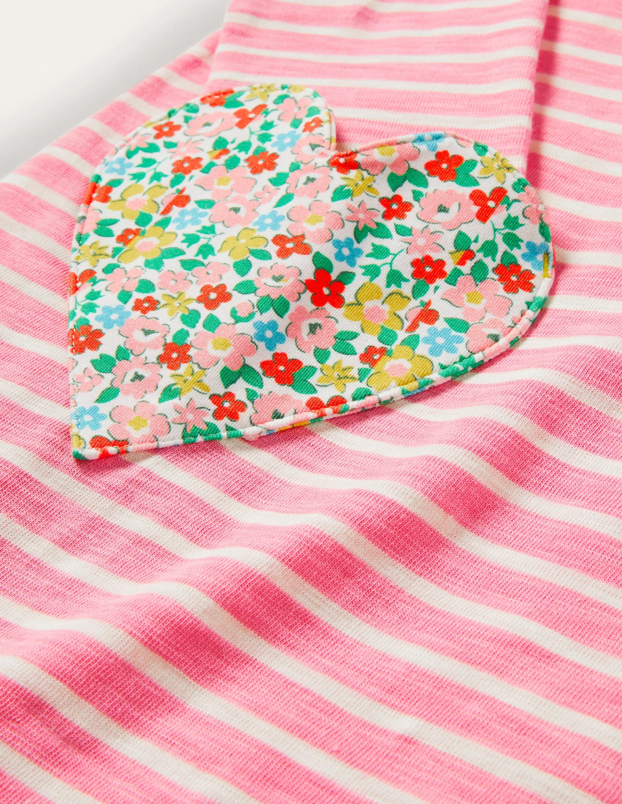Pink Heart Fun Pocket Jersey Dress-Formica Pink/ Ivory - Image 2