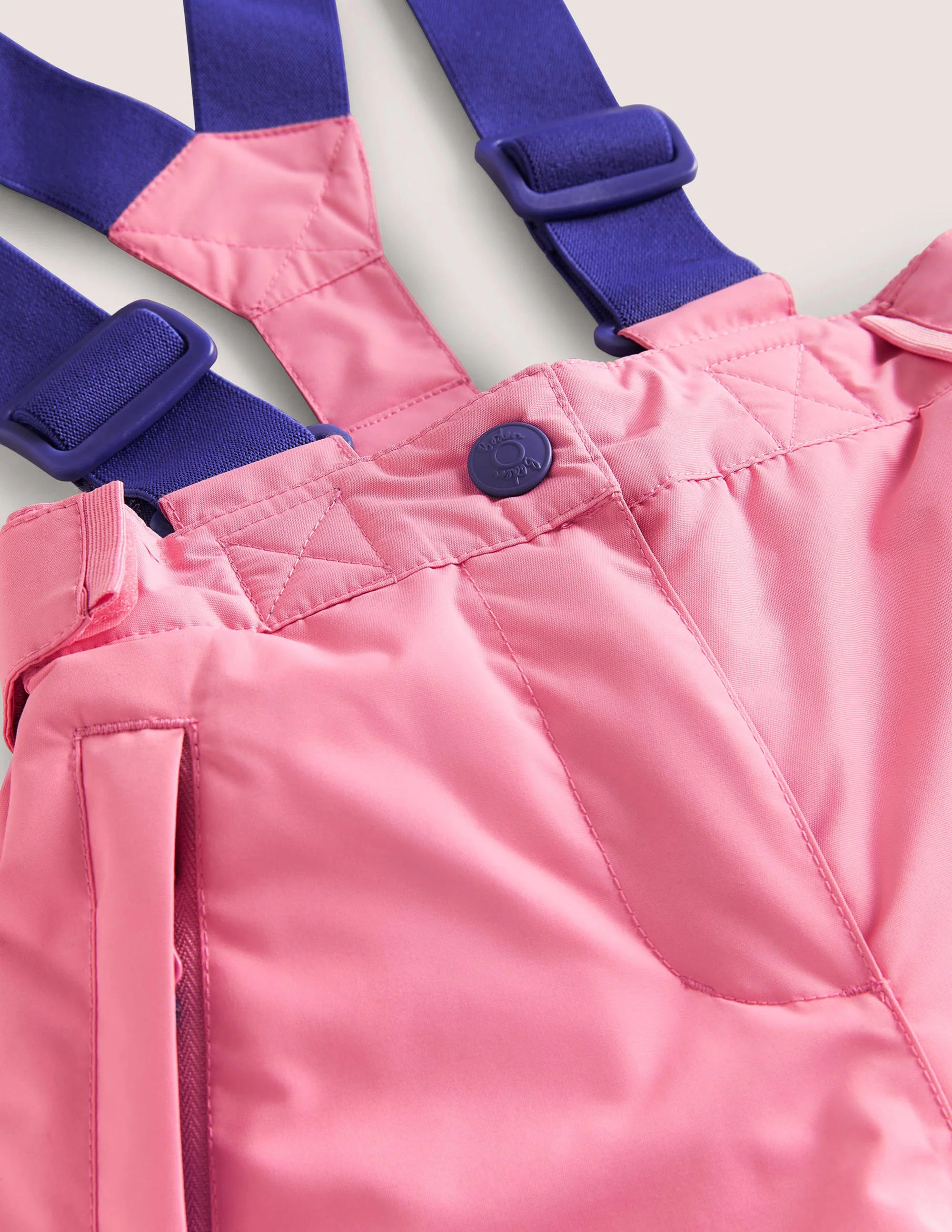 Pink Waterproof Dungaree Trousers-Pink Lemonade - Image 3