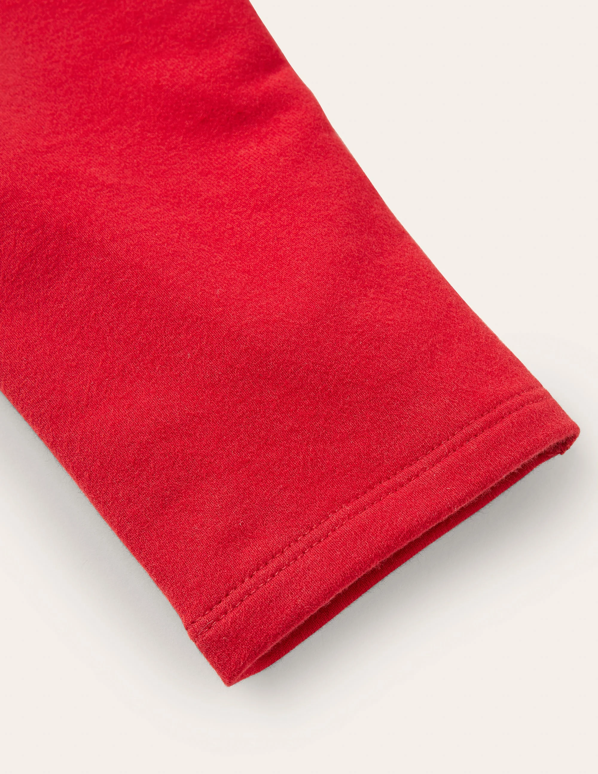Plain Cosy Leggings-Rockabilly Red - Image 3