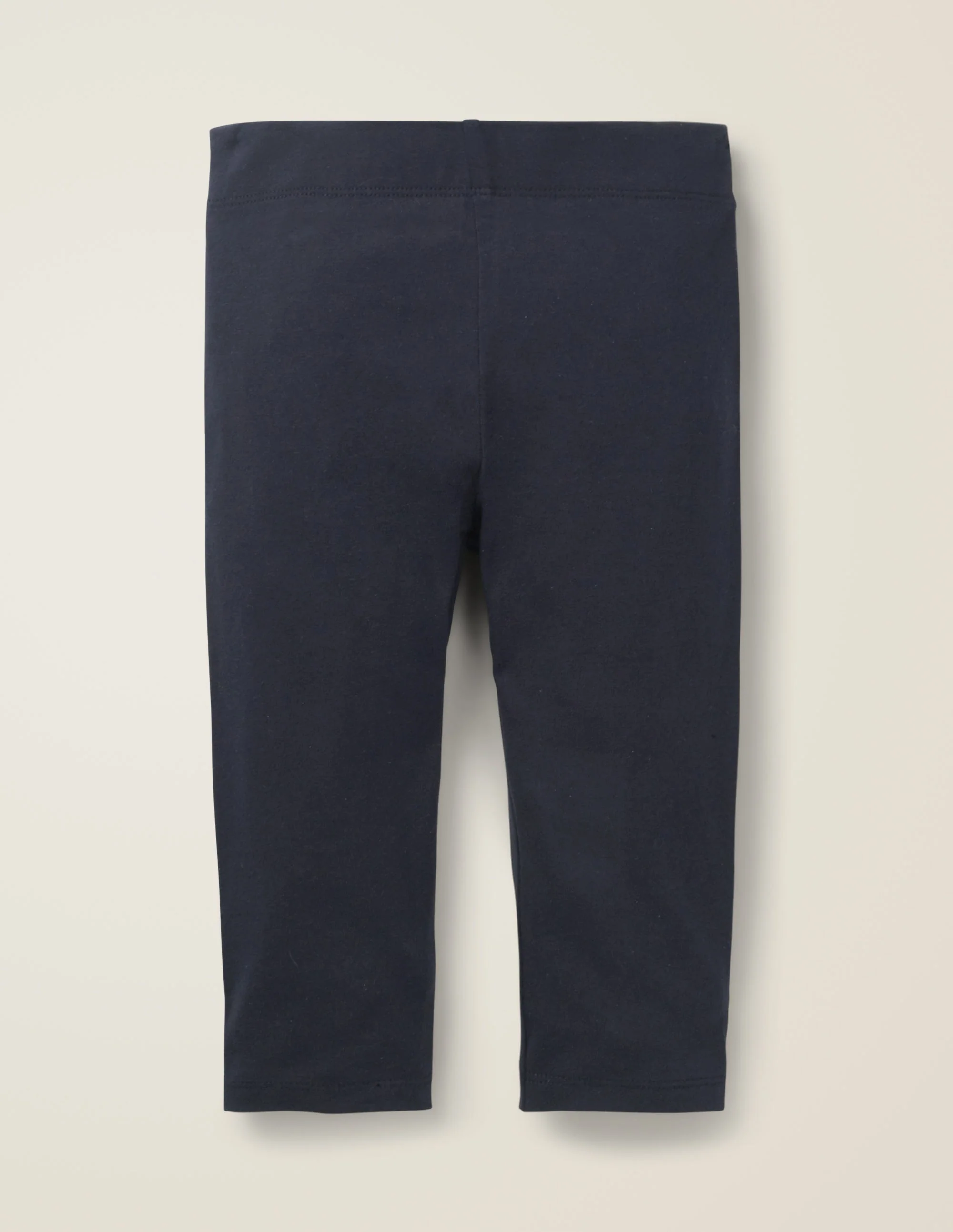Plain Cropped Leggings-College Navy - Image 2