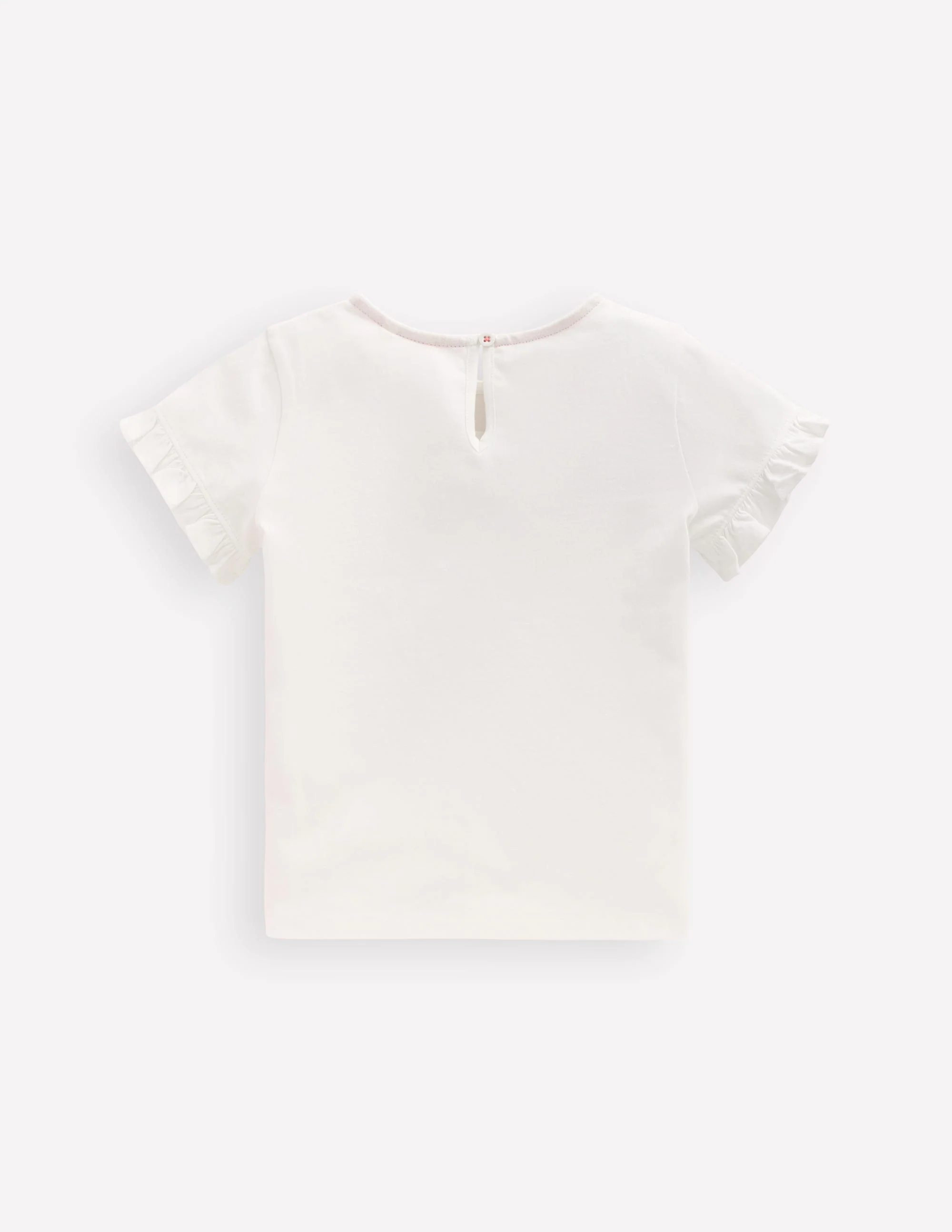 Pretty Frill T-shirt-White Valentines - Image 2