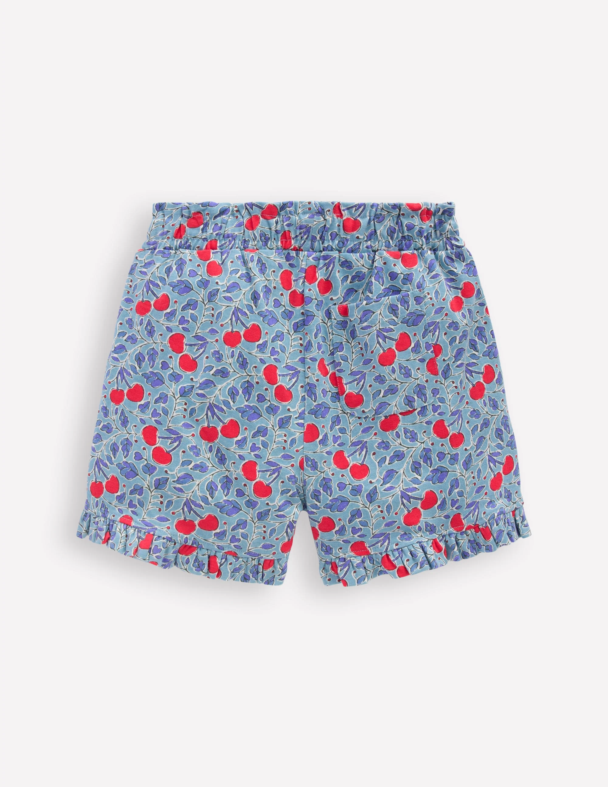 Pretty Jersey Shorts-Cloud Blue Cherry Vine - Image 2