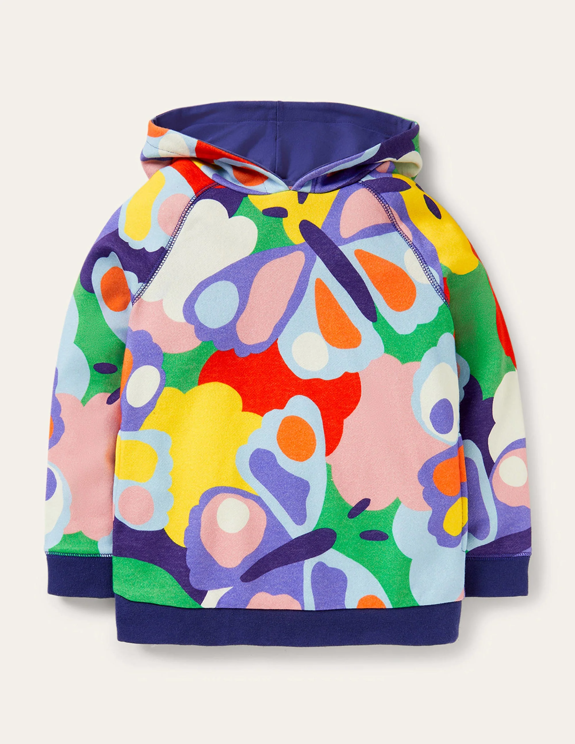 Printed Hoodie-Multi Bonkers Butterfly