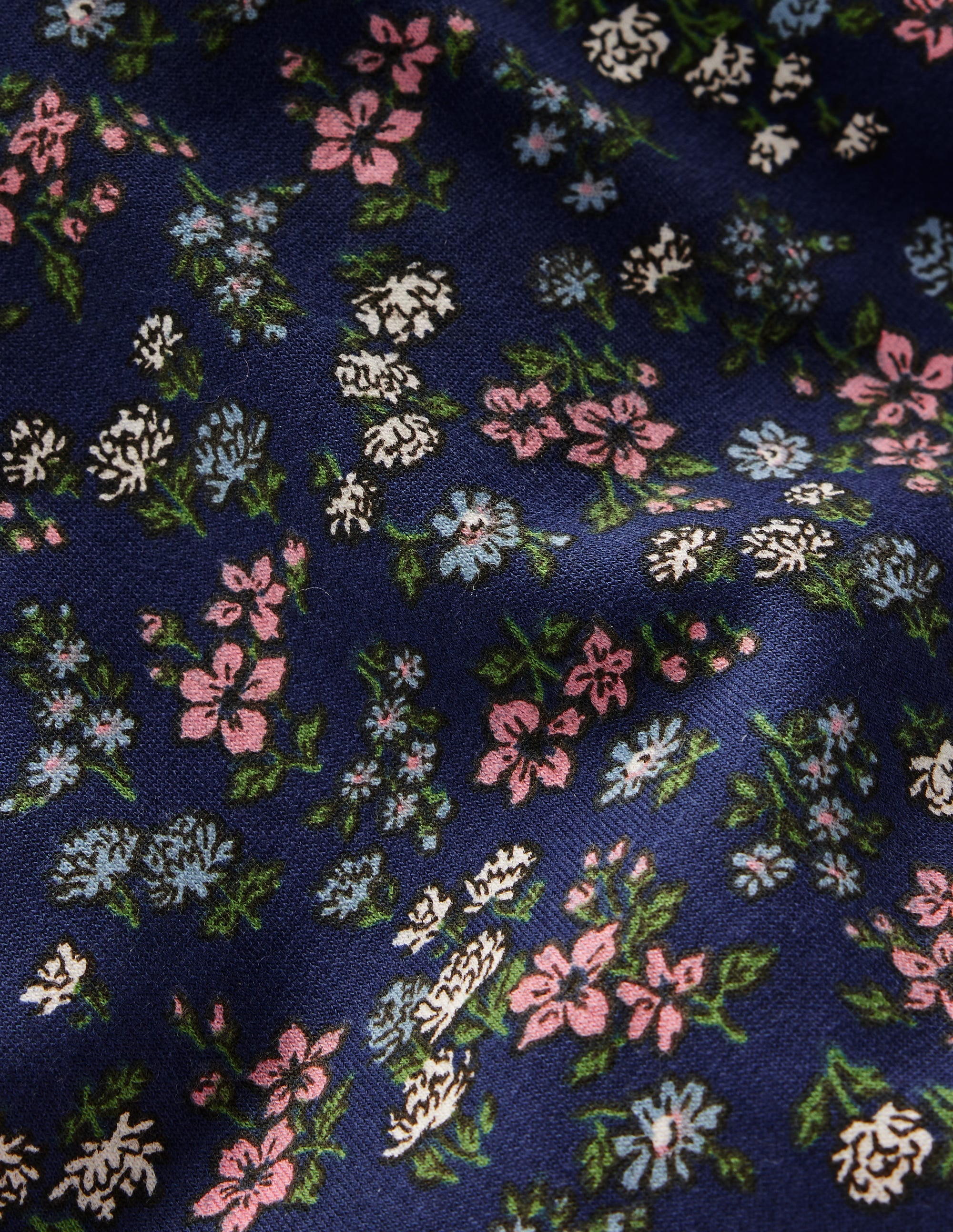 Printed Hoodie-Starboard Blue Meadow Floral - Image 4