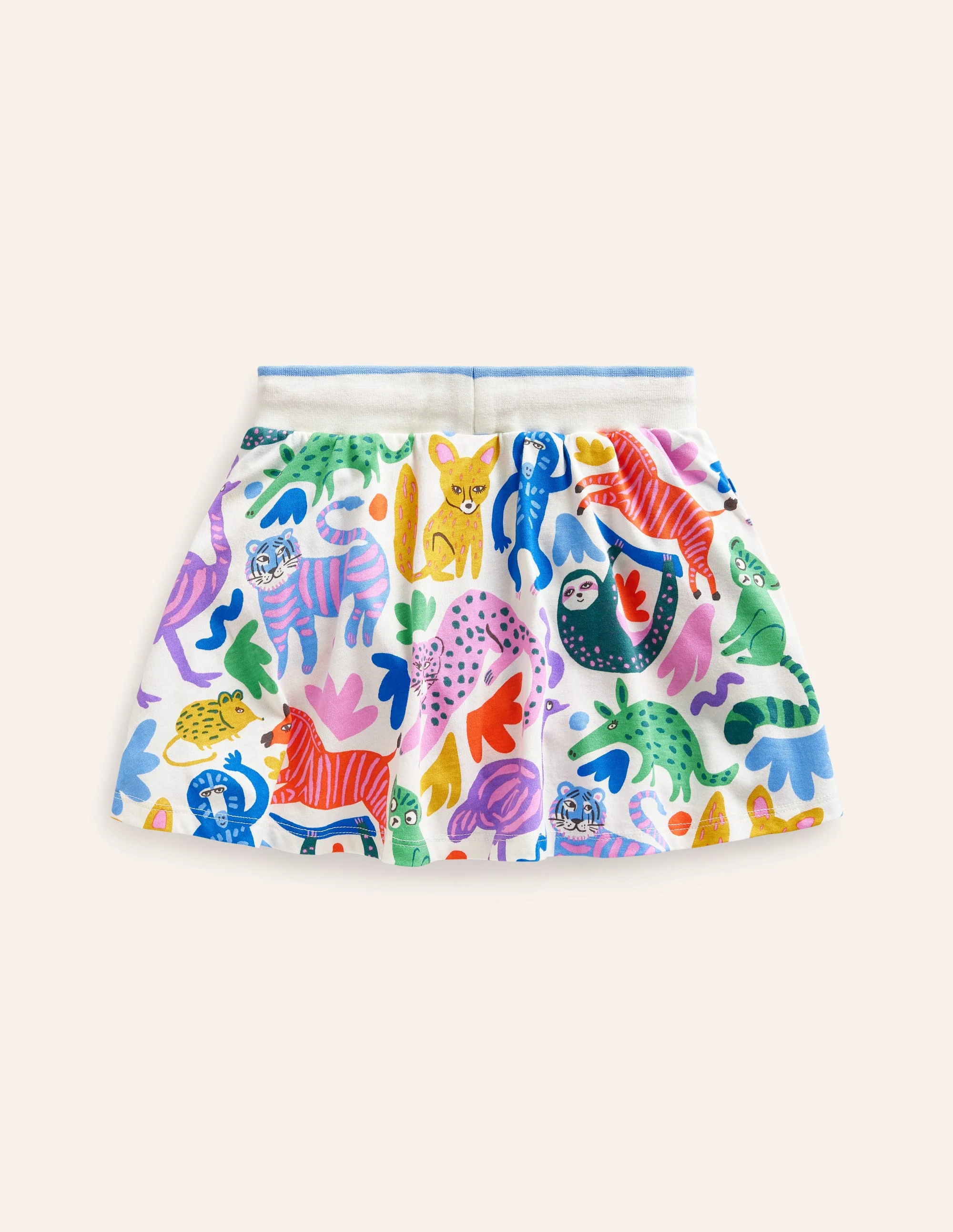 Printed Jersey Skort-Multi Geo Clouds - Image 2
