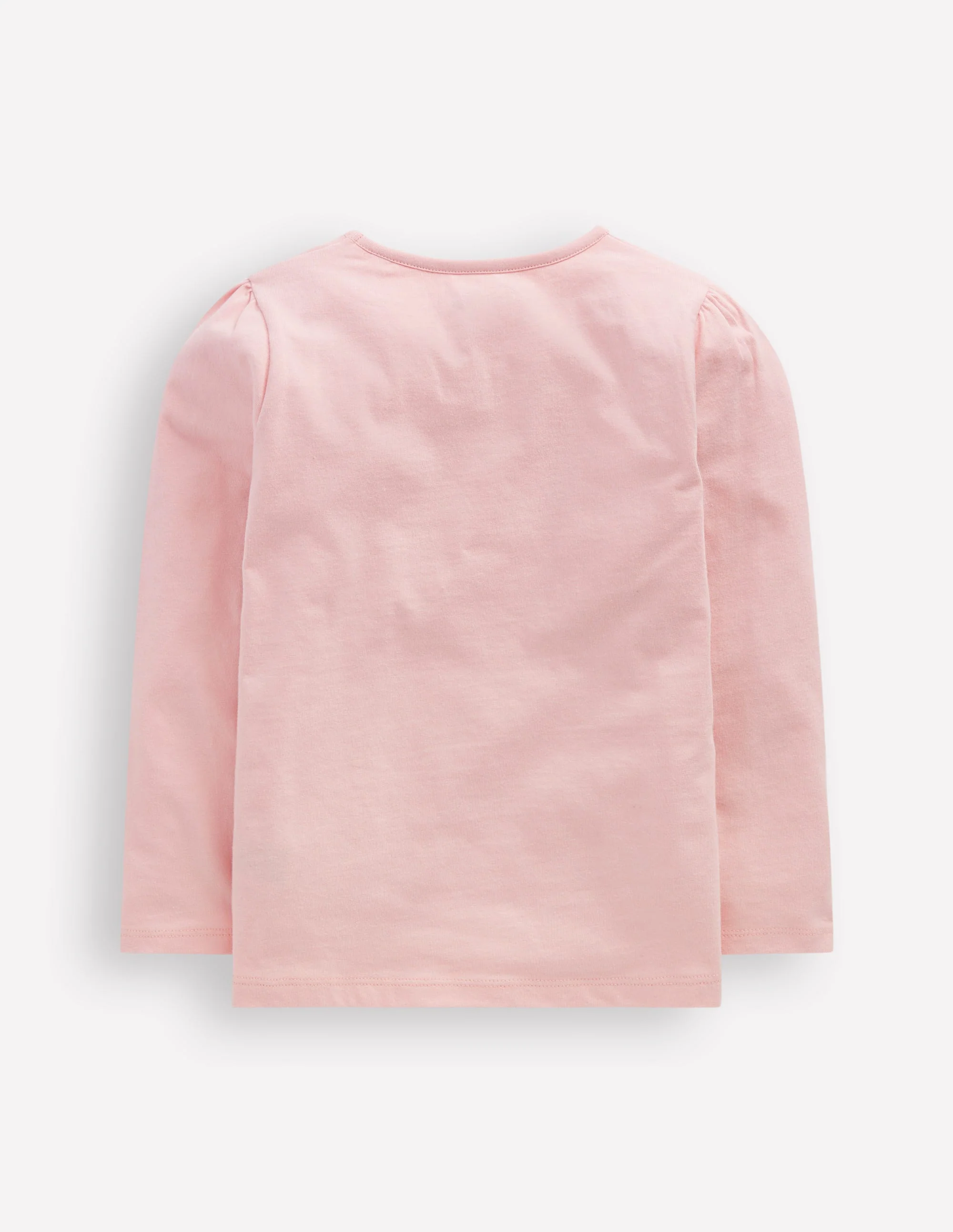 Puff Sleeve Applique T-Shirt-Chalk Pink Guinea Pig - Image 2