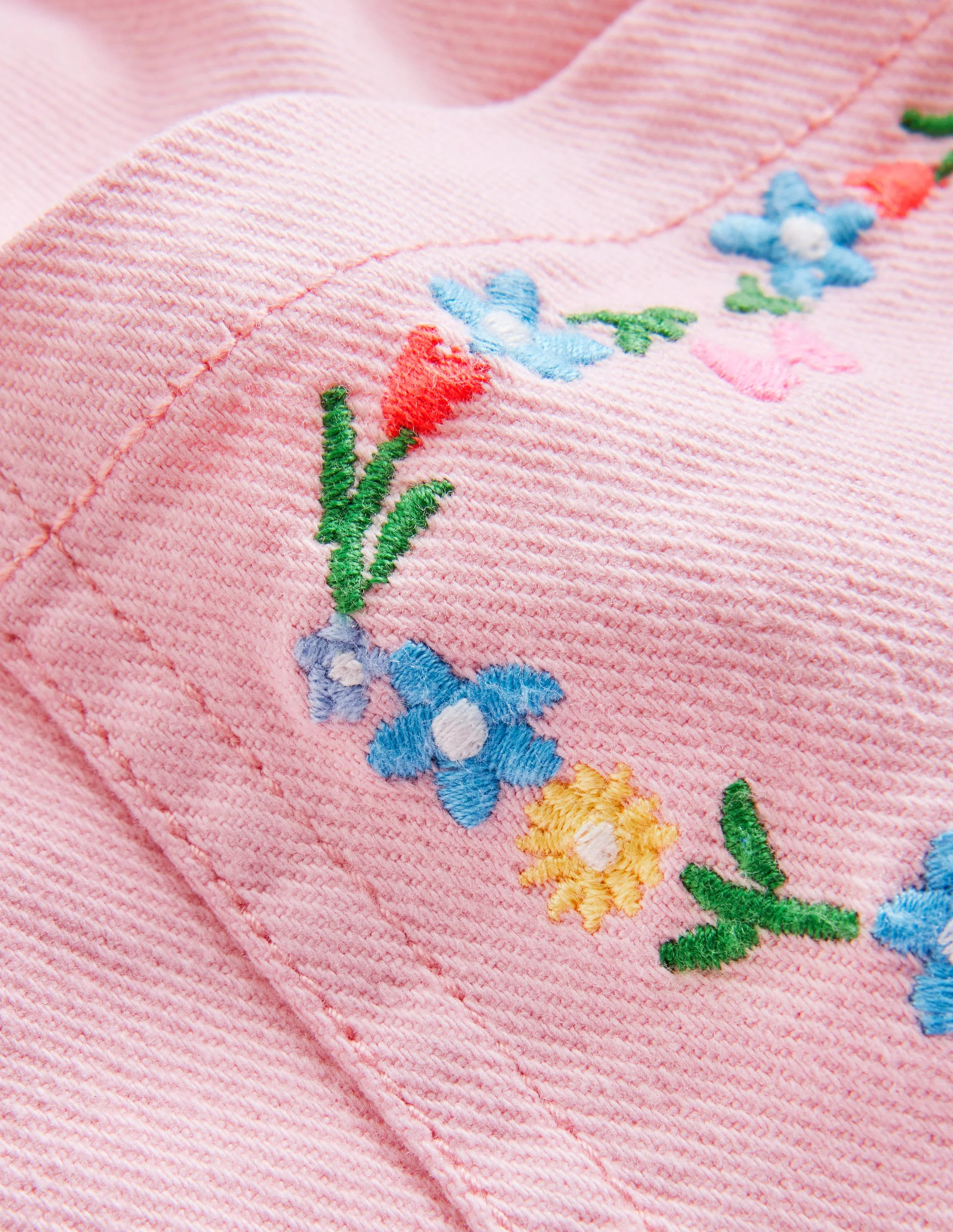 Pull-on Shorts-Ballet Pink Embroidery - Image 3