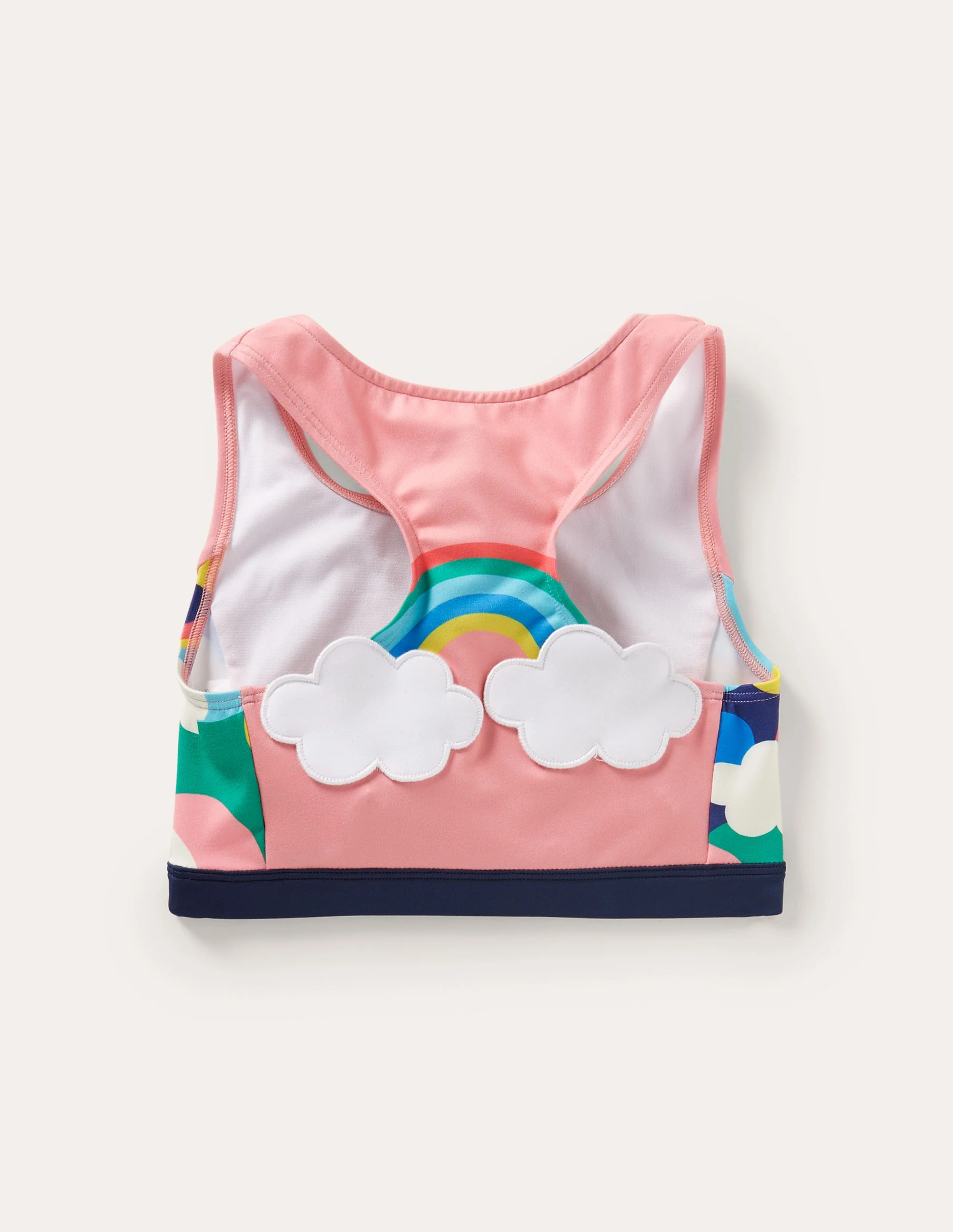 Rainbow Crop Top-Pink Lemonade - Image 2