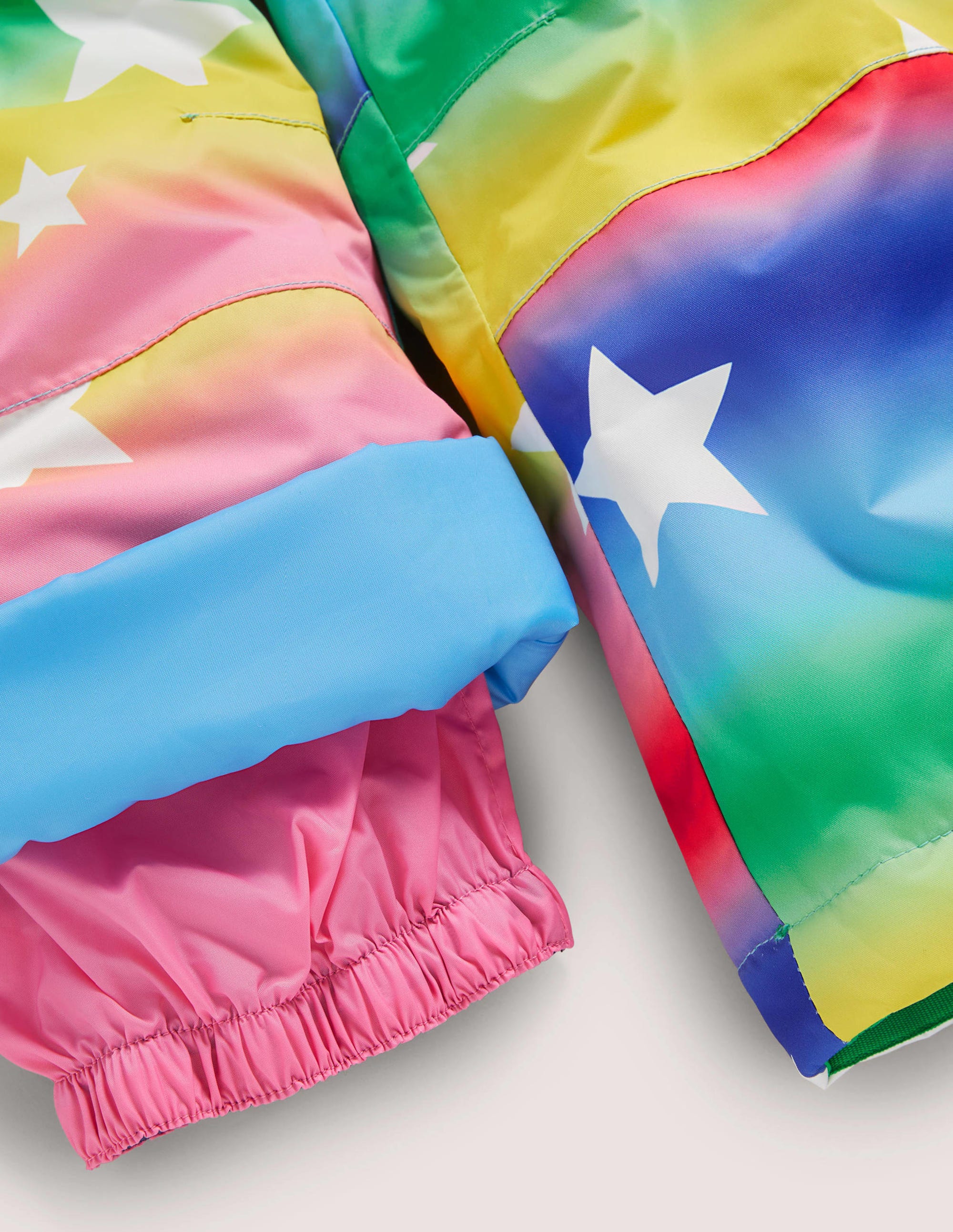 Rainbow Star Waterproof Dungaree Trousers-Ombre Rainbow Star - Image 3