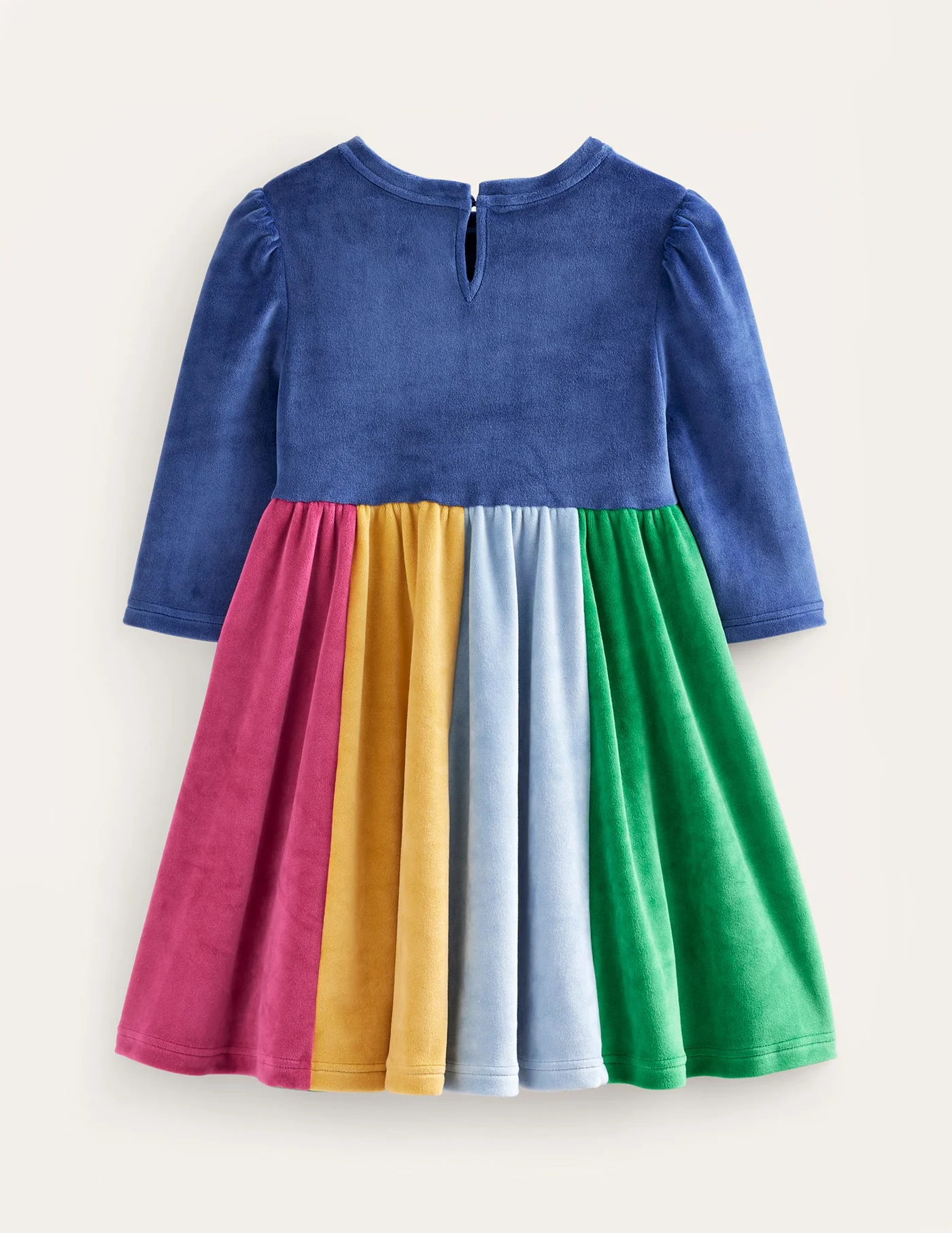 Rainbow Velour Dress-Multi Rainbow - Image 2
