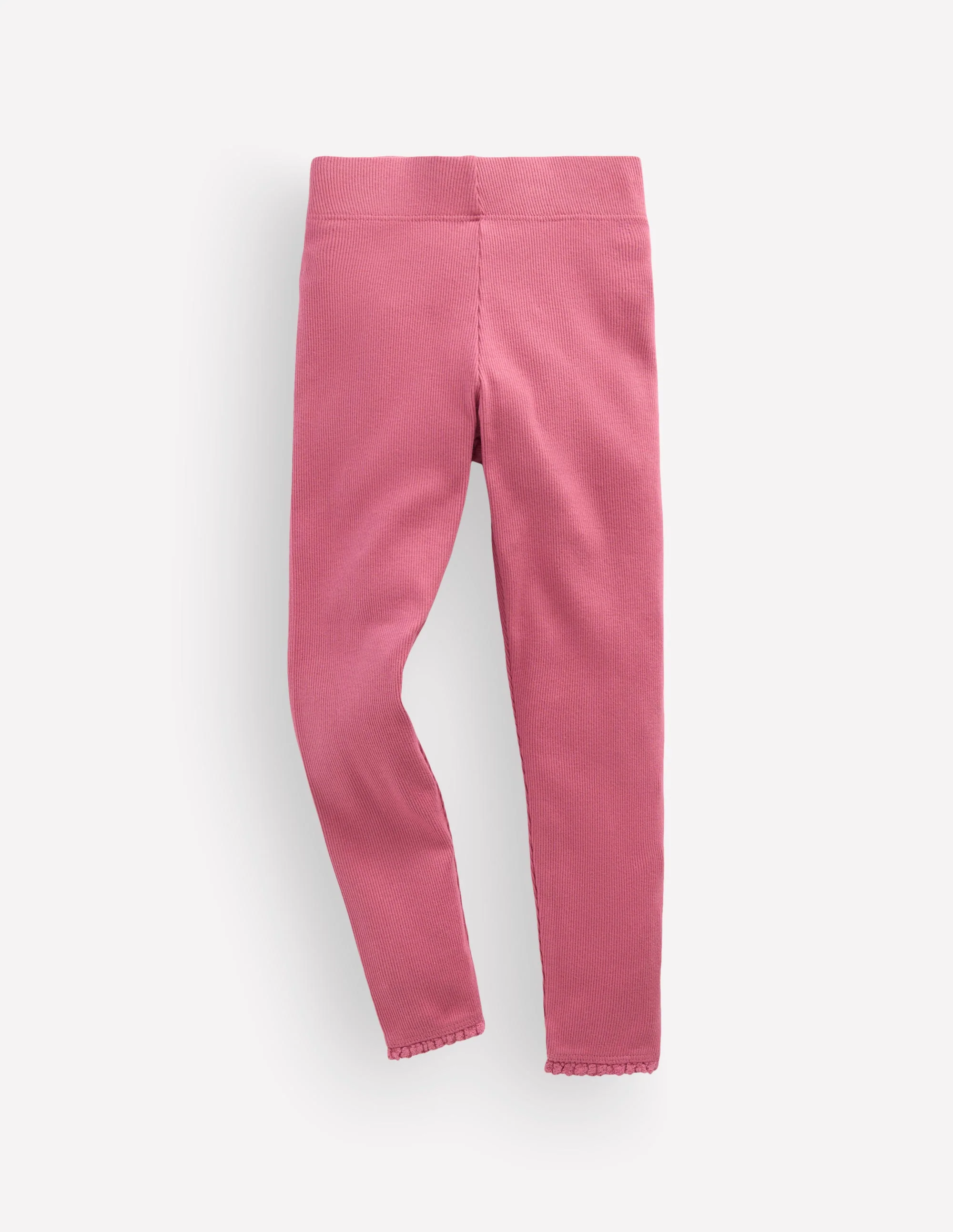 Ribbed Leggings-Pink Heather