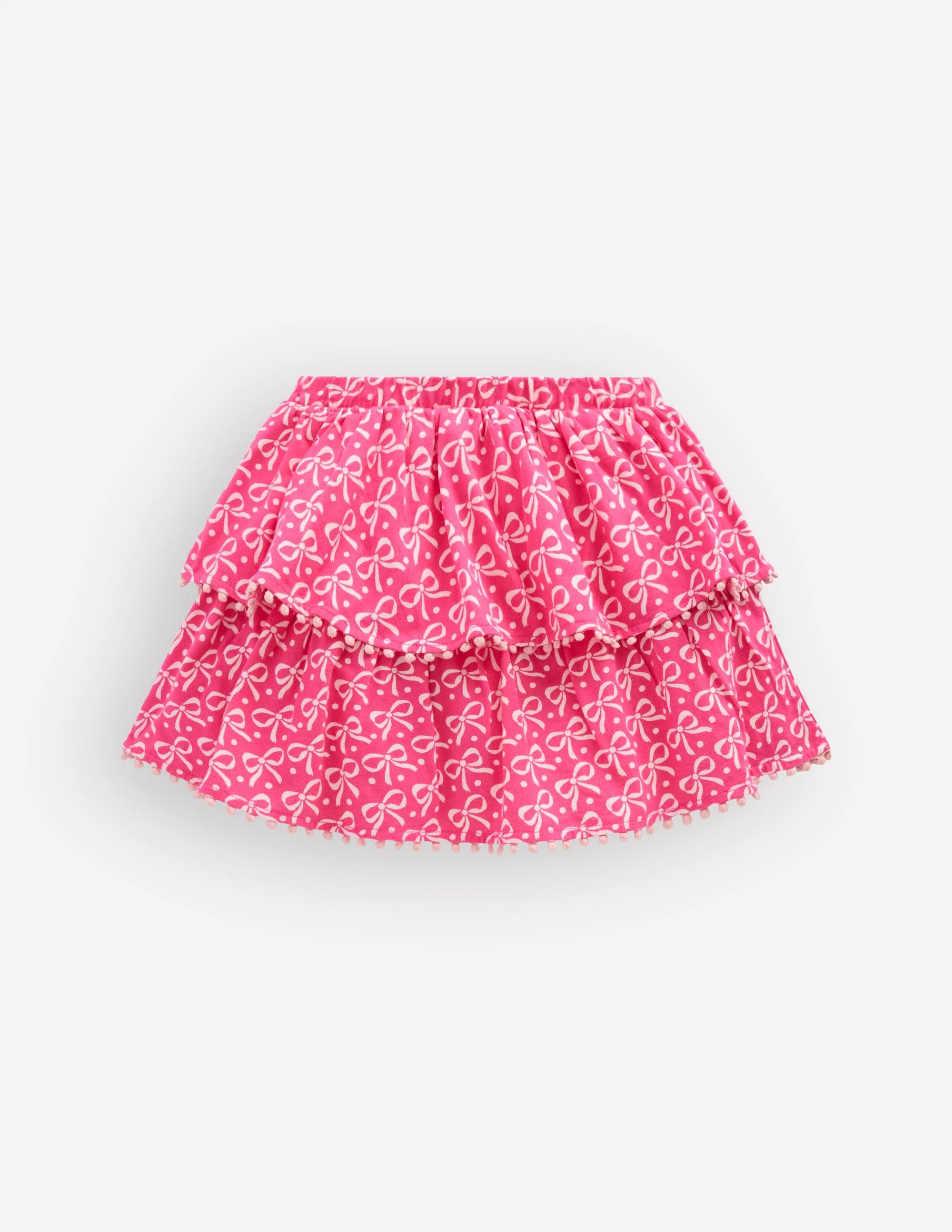 Ruffle Jersey Skort-Pink Ribbon - Image 2