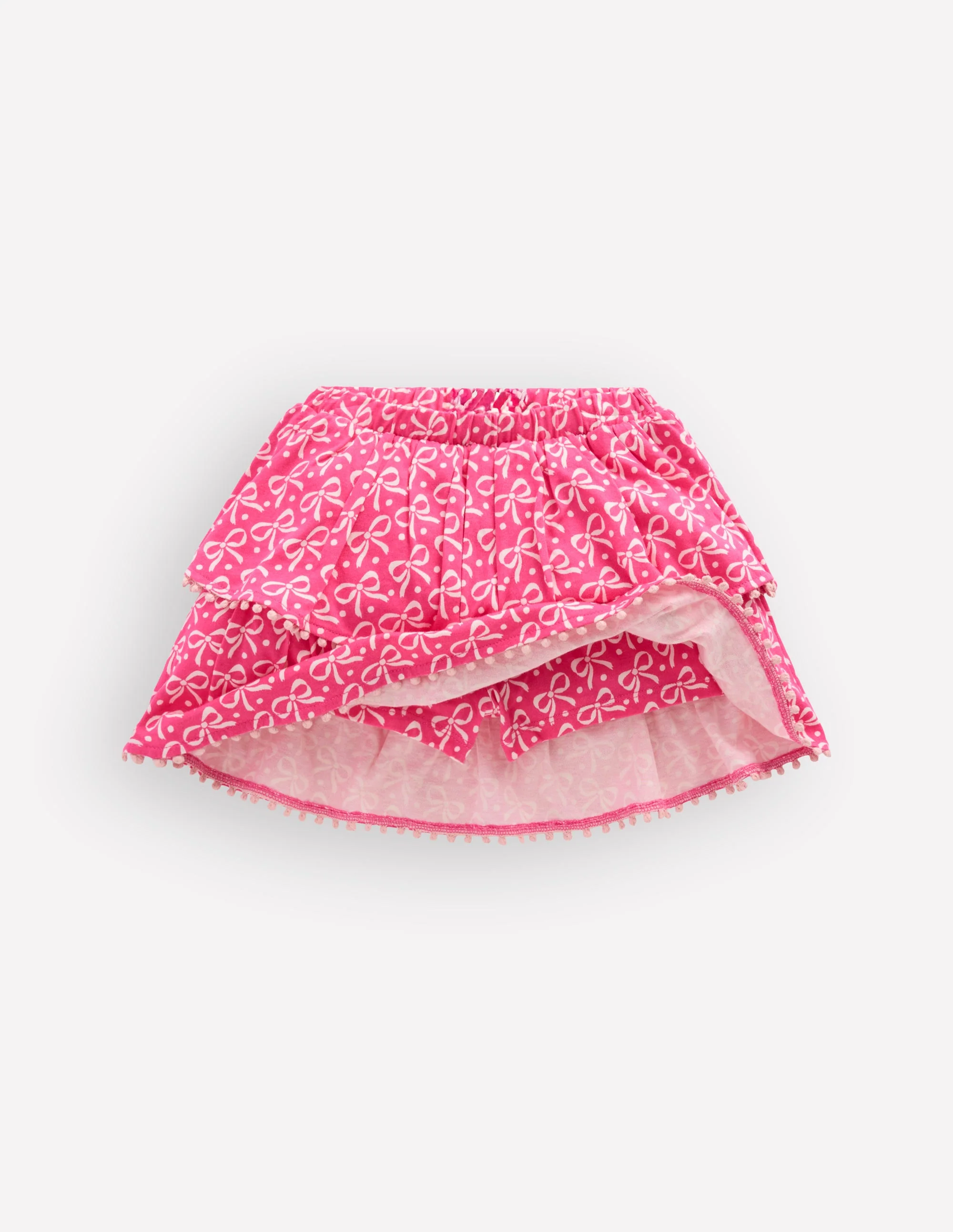 Ruffle Jersey Skort-Pink Ribbon - Image 4