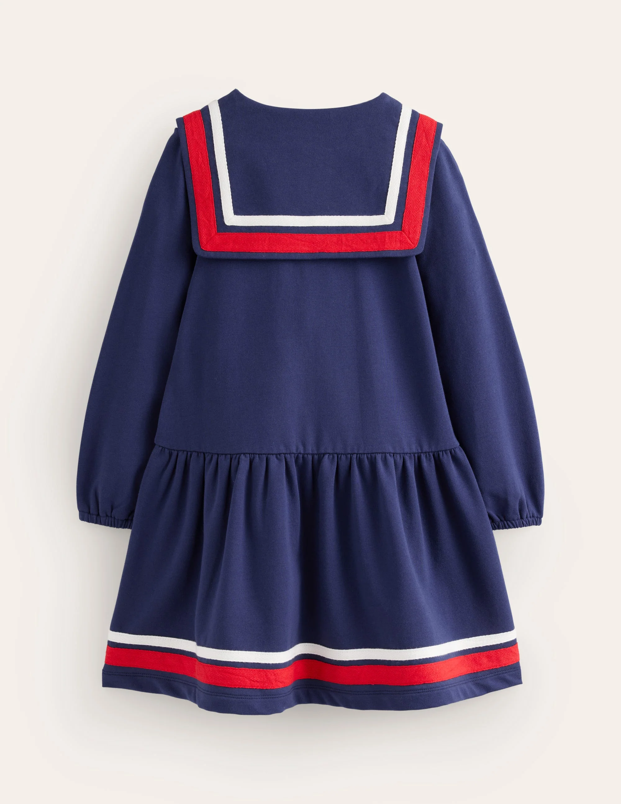 Sailor Sweatshirt Dress-College Navy - Image 2