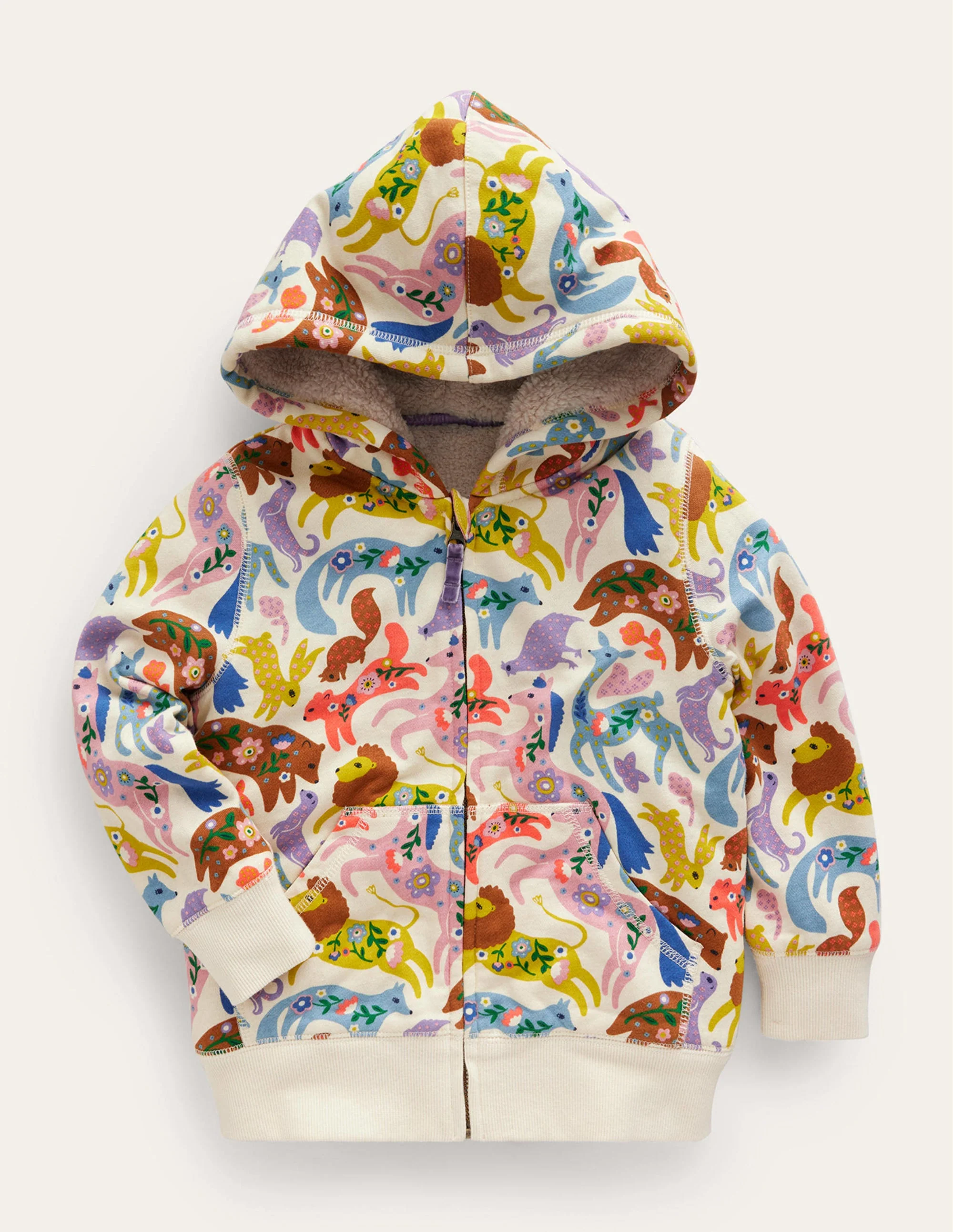 Shaggy-lined Hoodie-Multi Folk Friends
