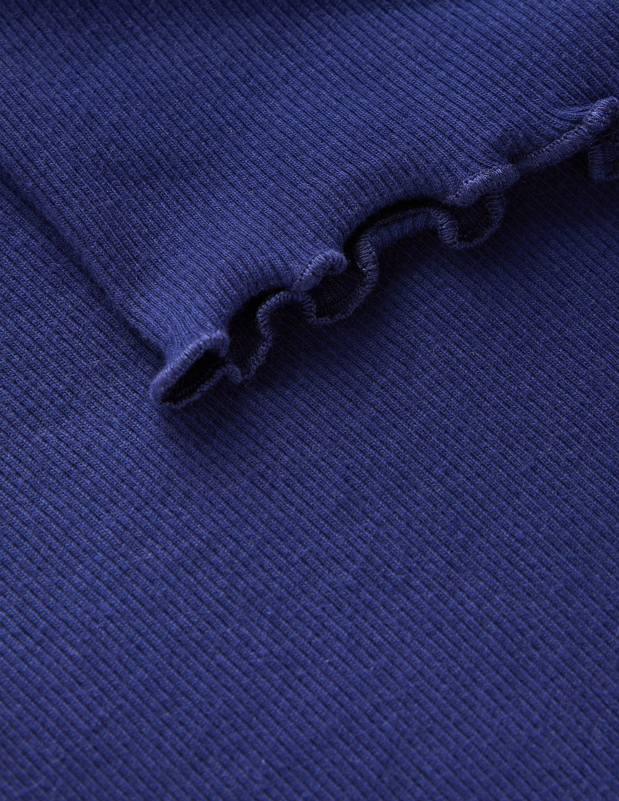 Short Sleeve Rib T-Shirt-College Navy - Image 3