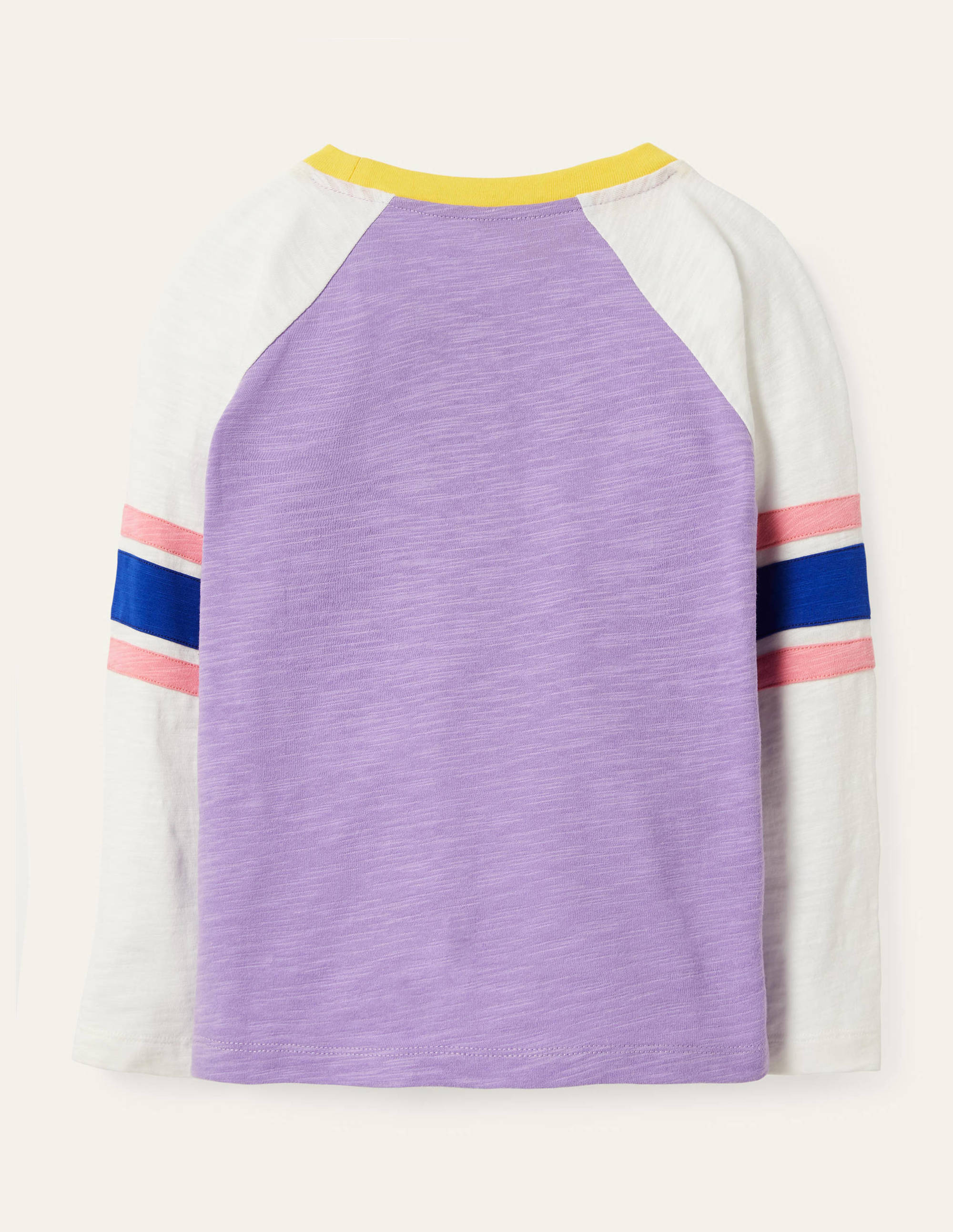 Slub Raglan T-shirt-Cool Violet Purple - Image 2