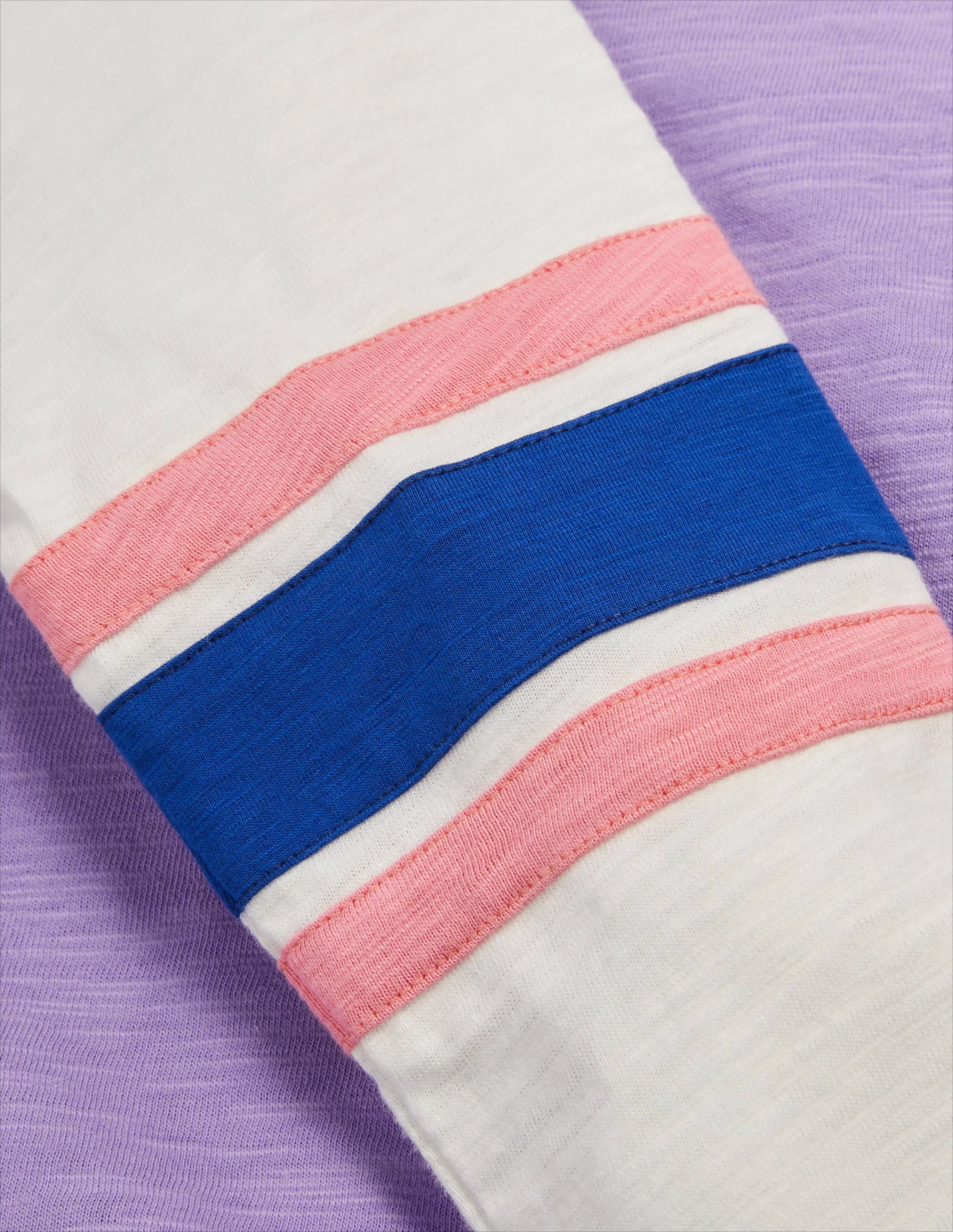 Slub Raglan T-shirt-Cool Violet Purple - Image 3