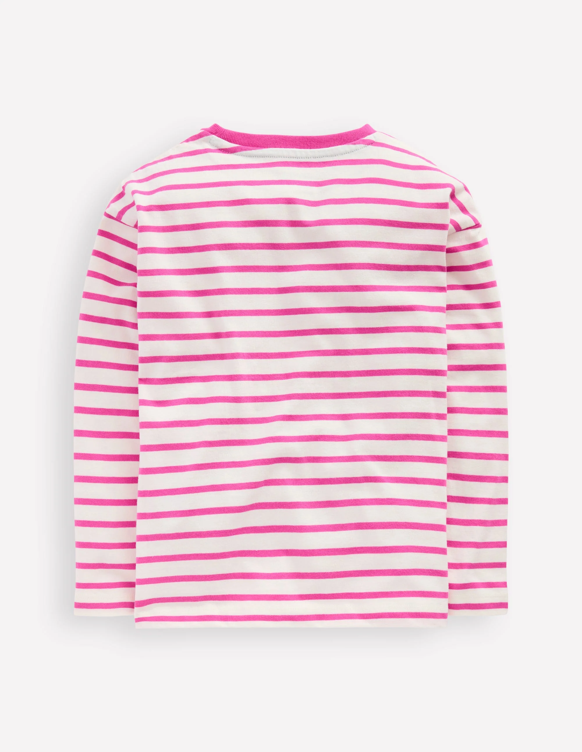 Stripe Breton-Tickled Pink/Ivory - Image 2