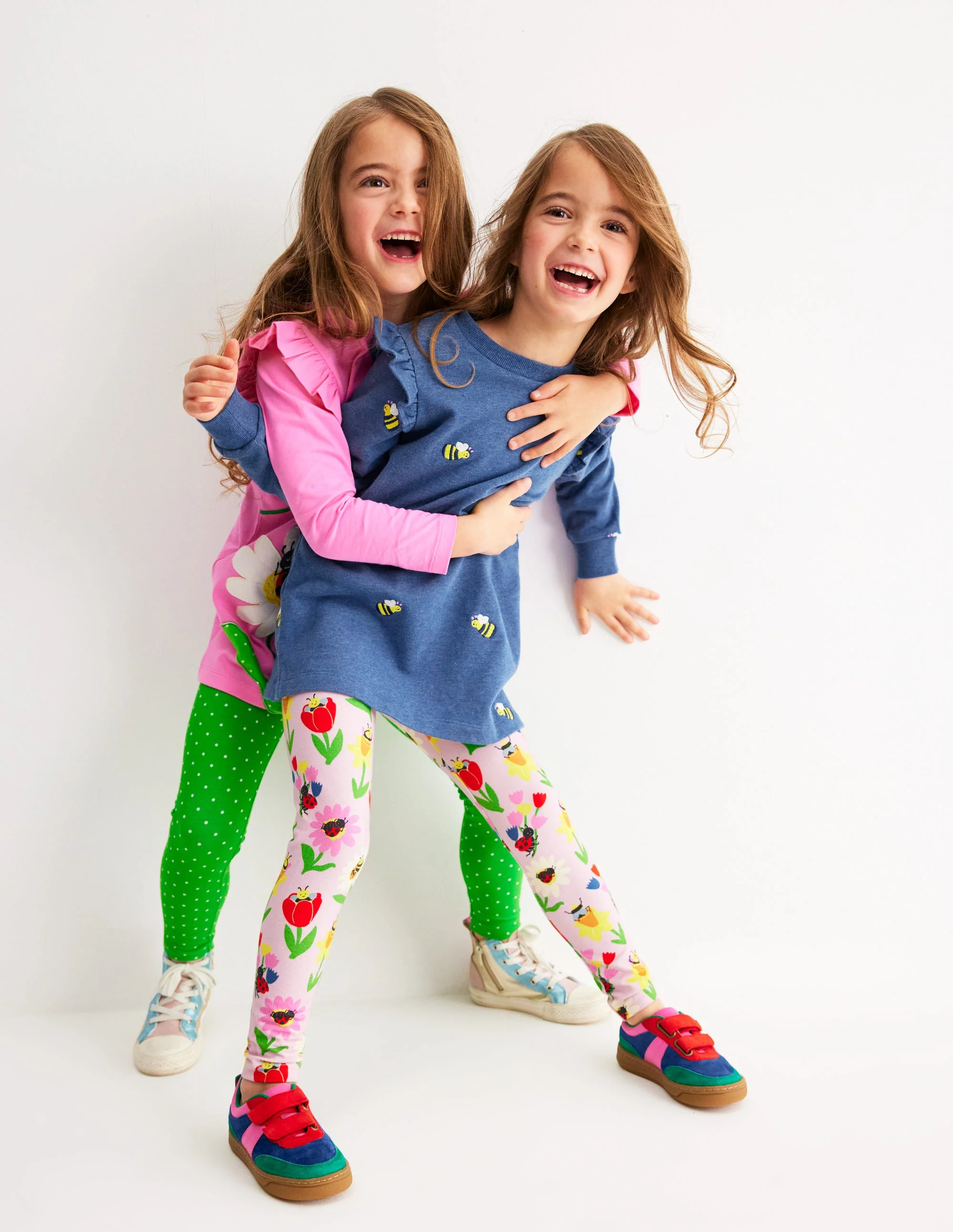 Sweat Tunic and Legging set-Blue Marl Bees - Image 4