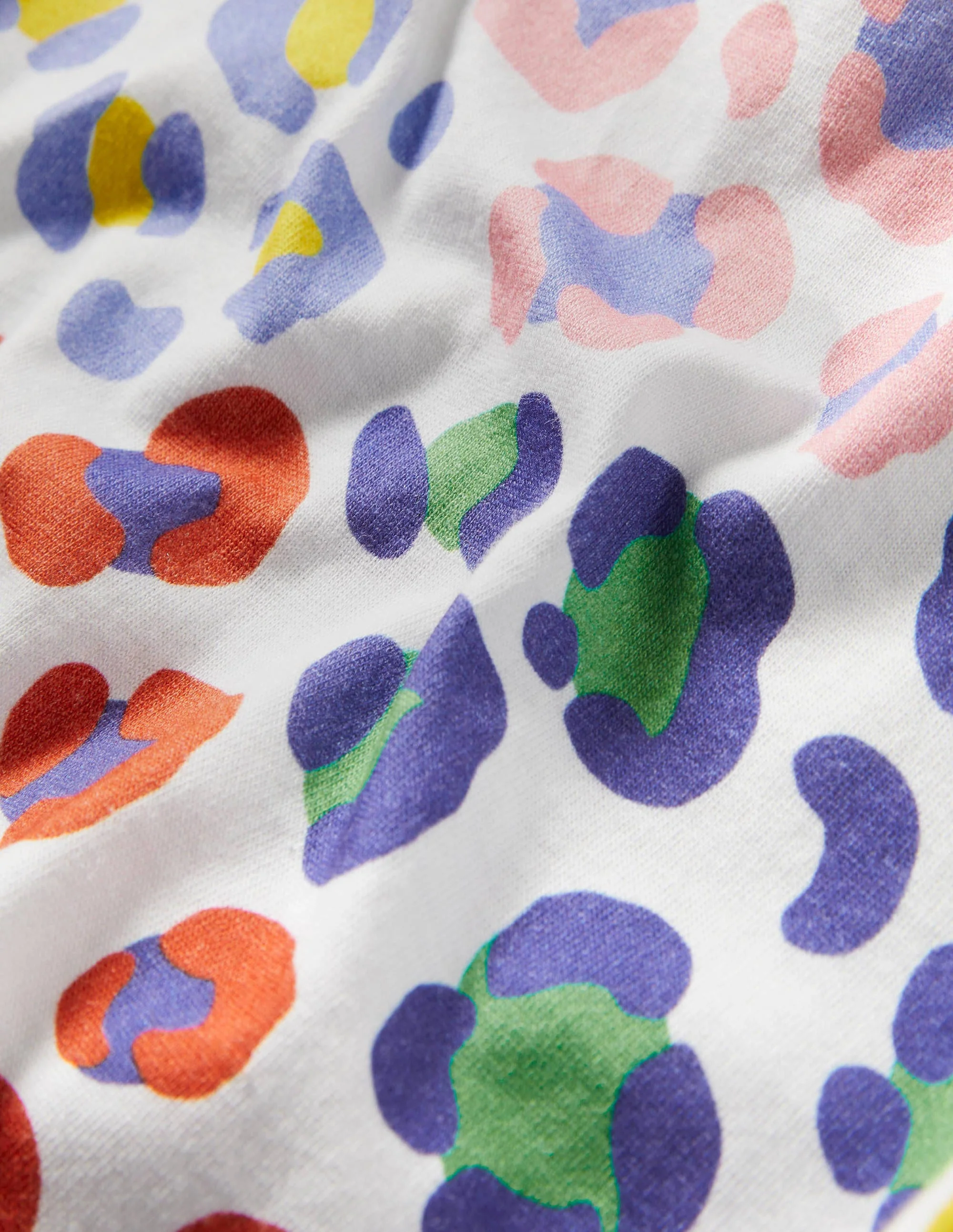 Tie-front T-shirt-Multi Medium Leopard Print - Image 3
