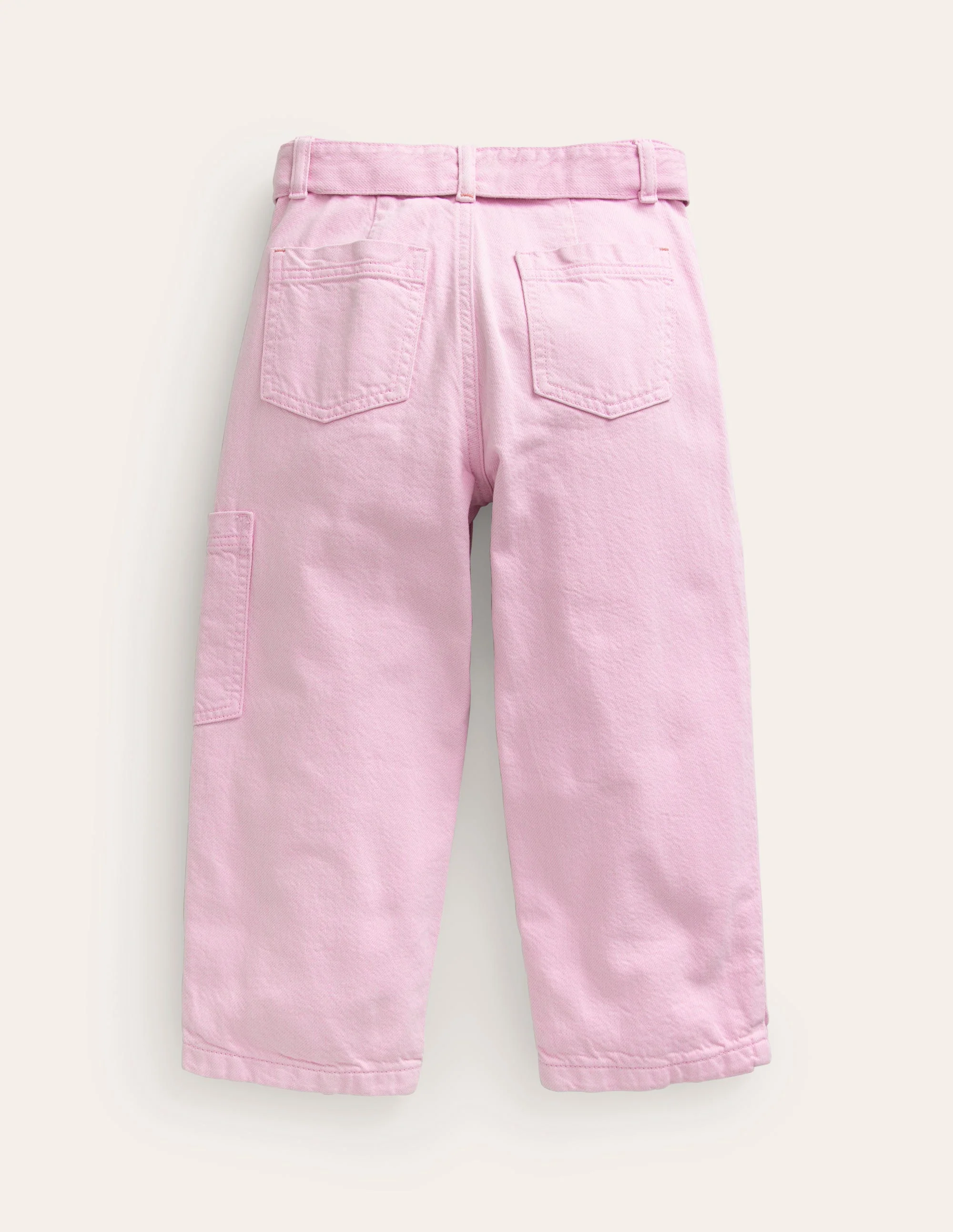 Tie-waist Cargo-Strawberry Milkshake - Image 2
