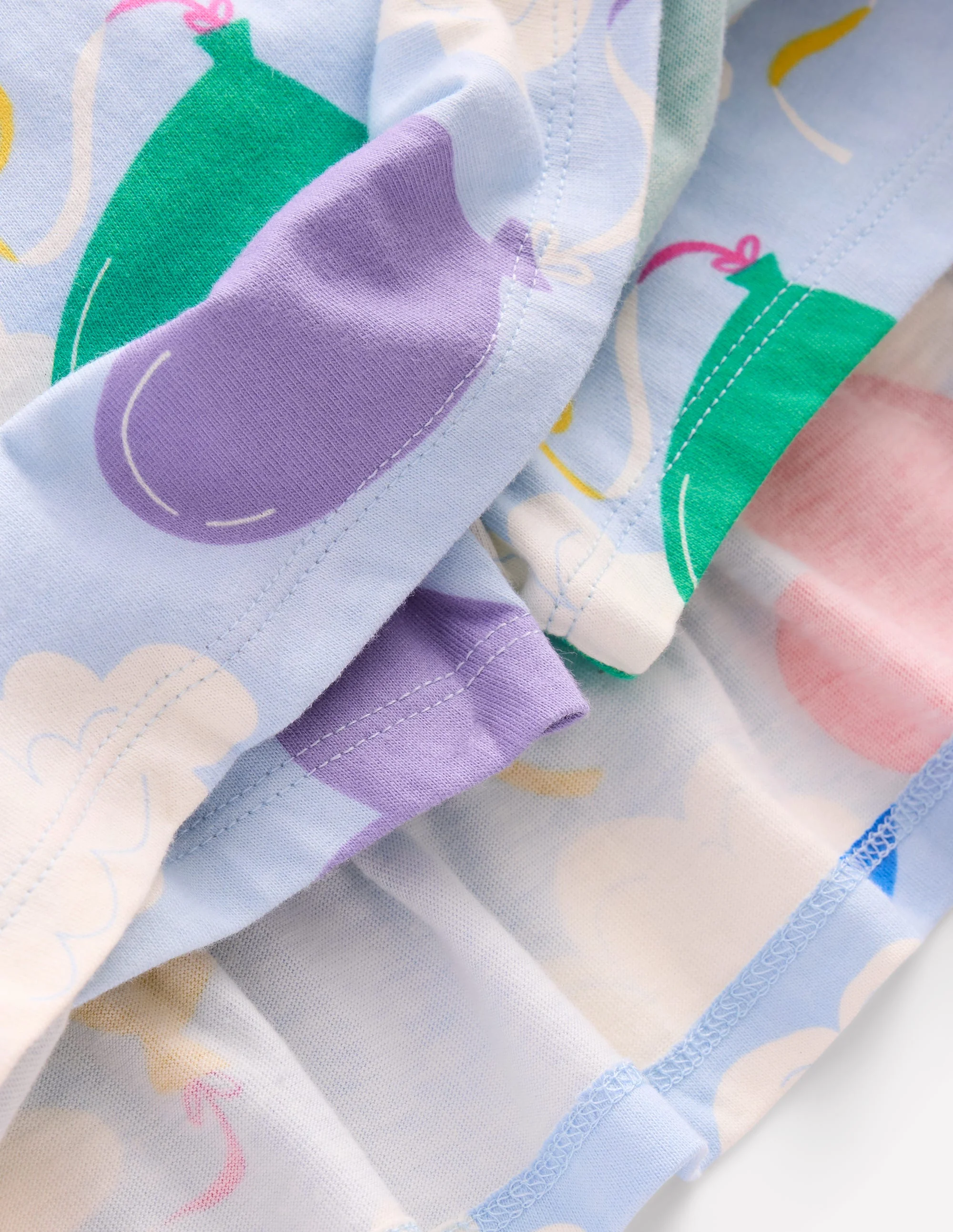 Tiered Jersey Skort-Misty Blue Balloon Sky - Image 4
