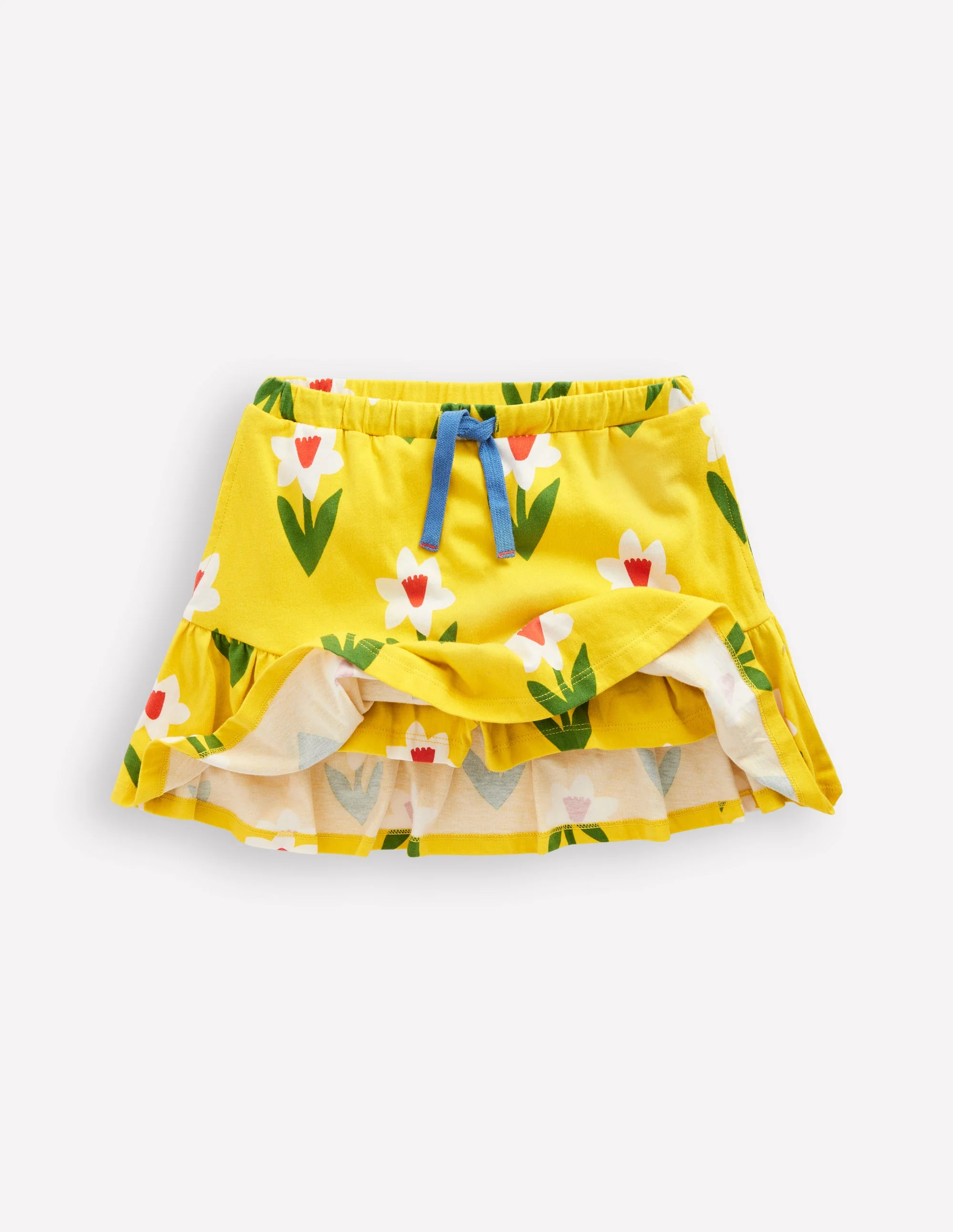 Tiered Jersey Skort-Tropical Yellow Daffodil - Image 4