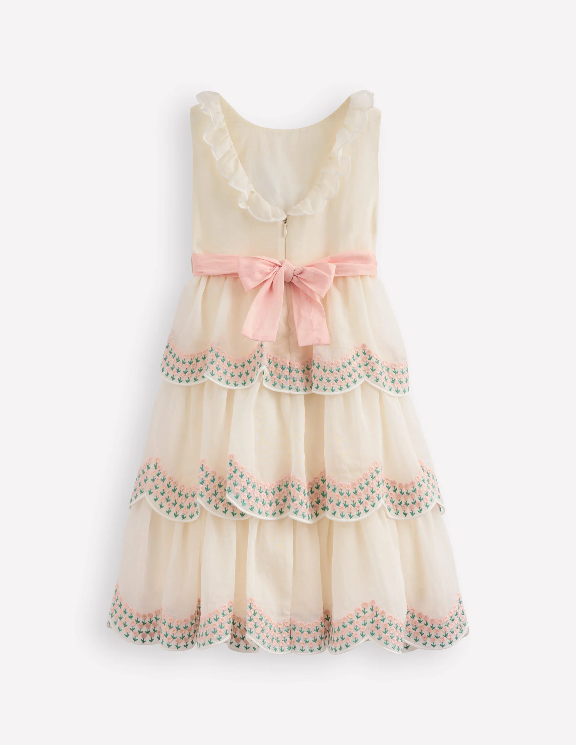 Tiered Organza Dress-Ivory - Image 2