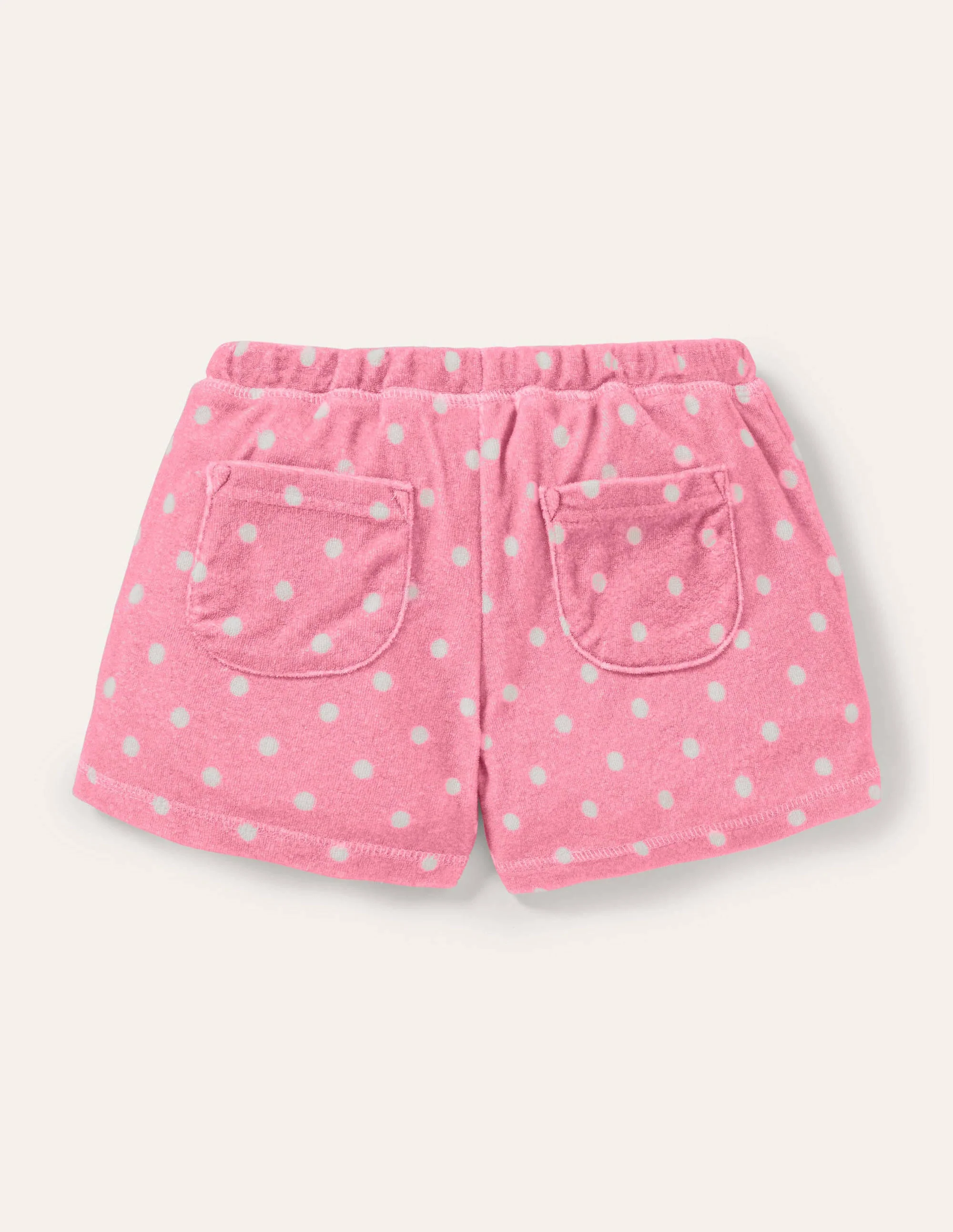 Towelling Shorts-Pink Lemonade Flamingo - Image 2