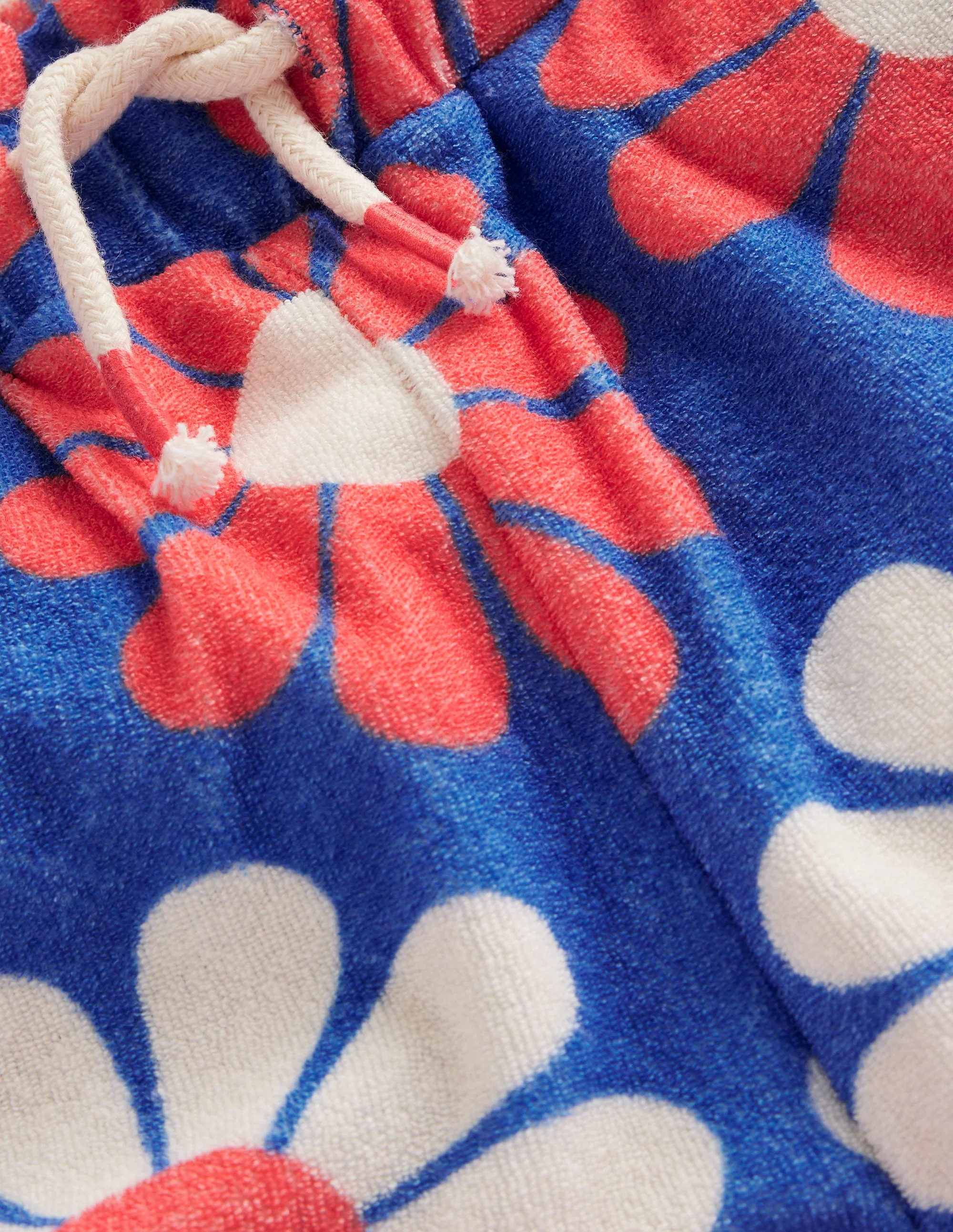 Towelling Trousers-Cabana Blue Geo Daisy - Image 3
