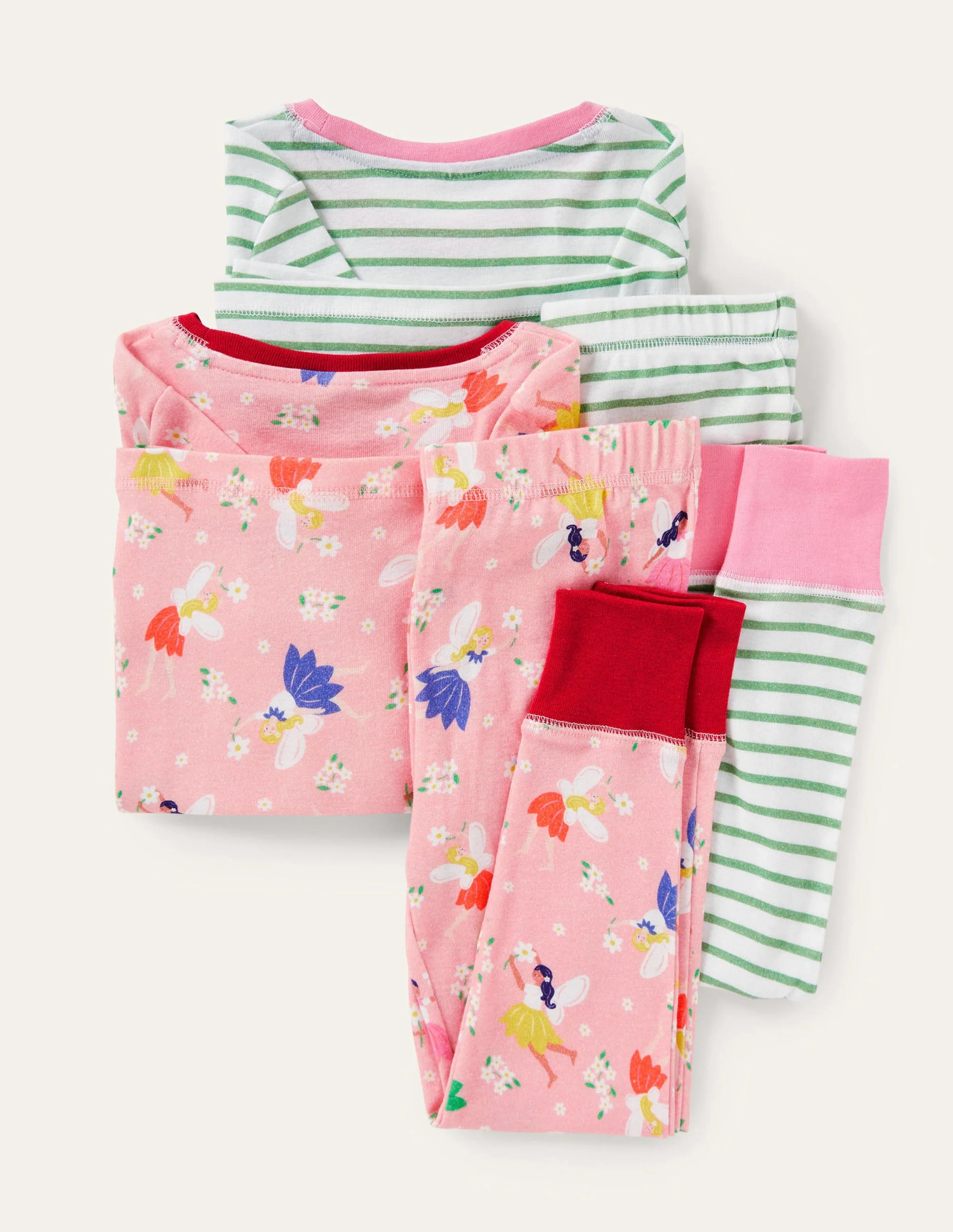 Twin Pack Snug Pyjamas-Boto Pink Fairies - Image 2