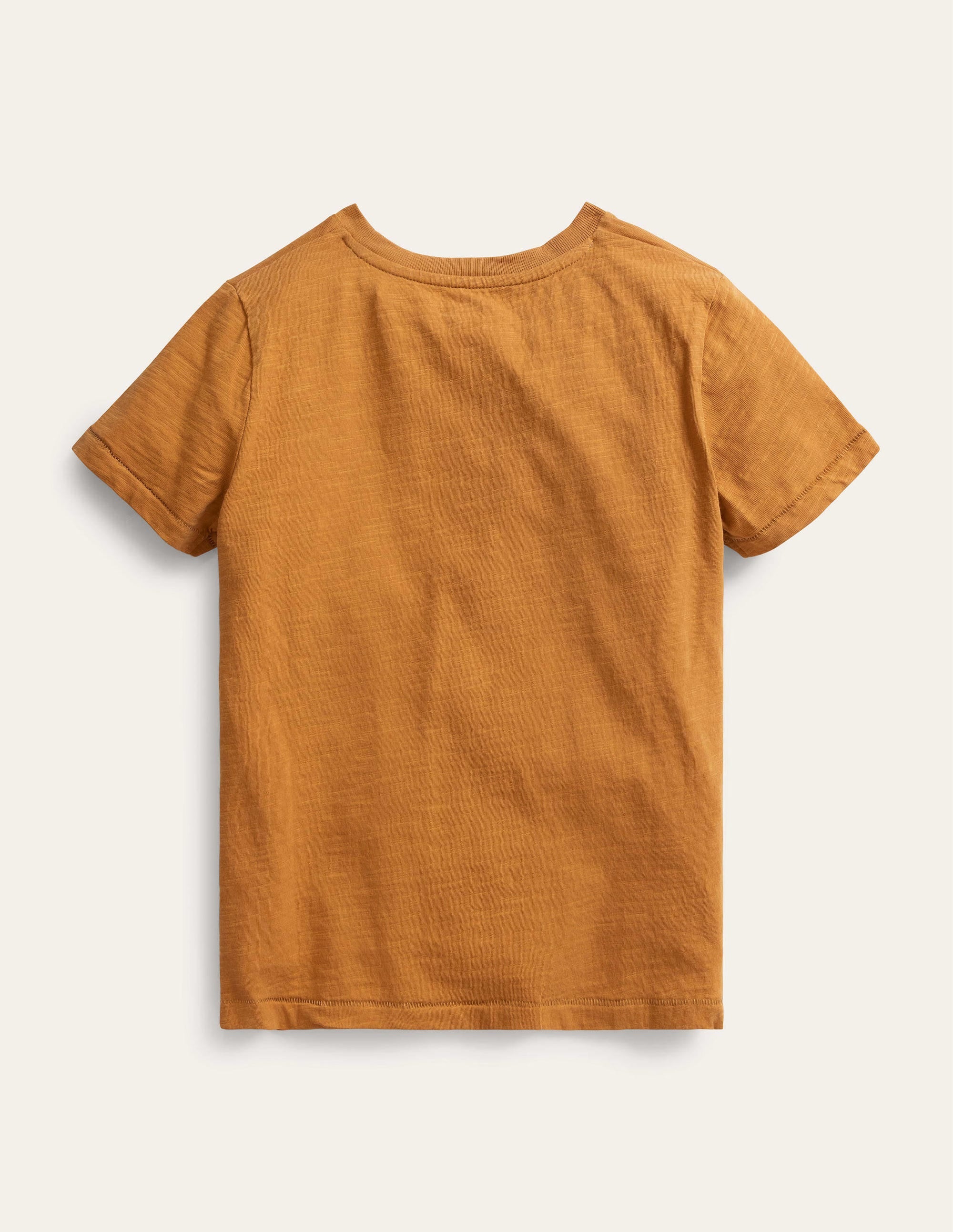 Washed Slub T-shirt-Brown - Image 2