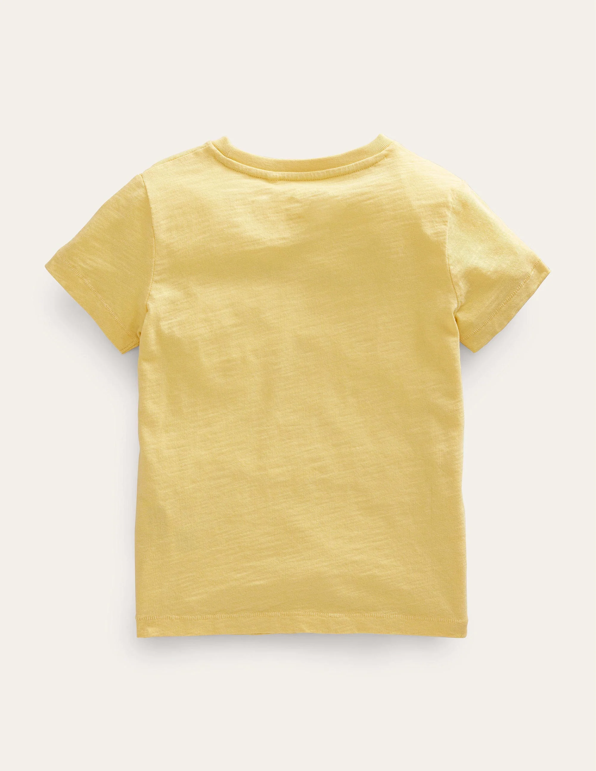 Washed Slub T-shirt-Buttercup Yellow - Image 2