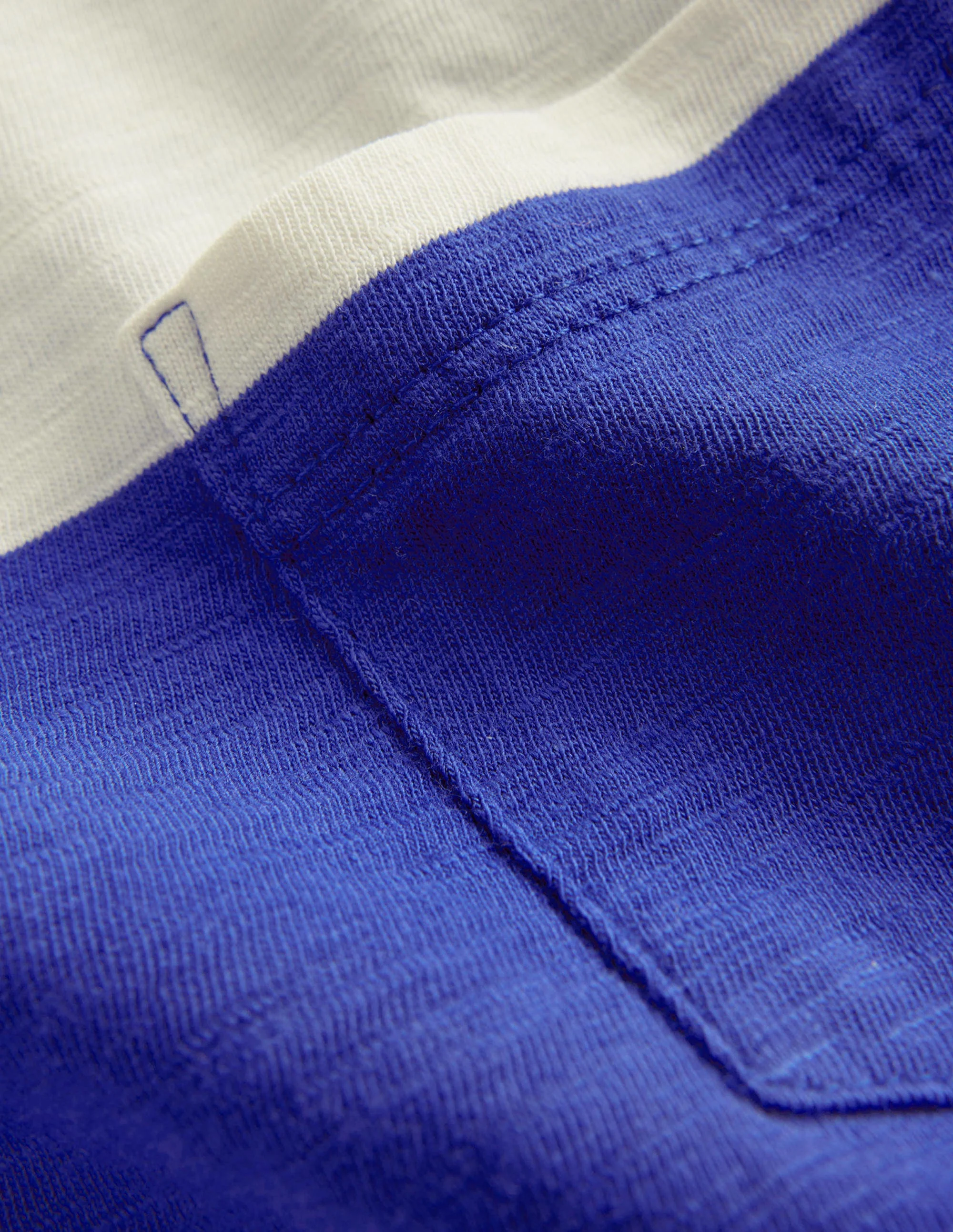 Washed Slub T-shirt-Wisteria Blue/Ivory - Image 3