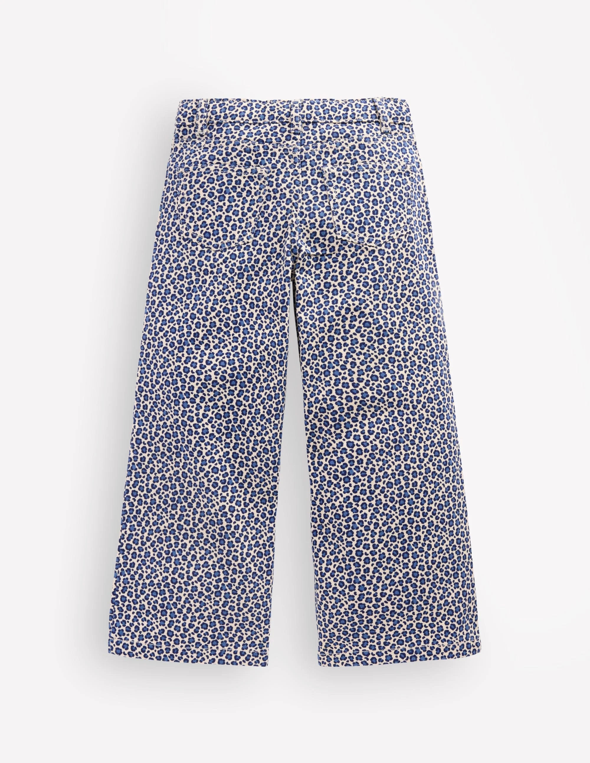 Wide Leg Jeans-Calico White/ Blue Leopard - Image 3