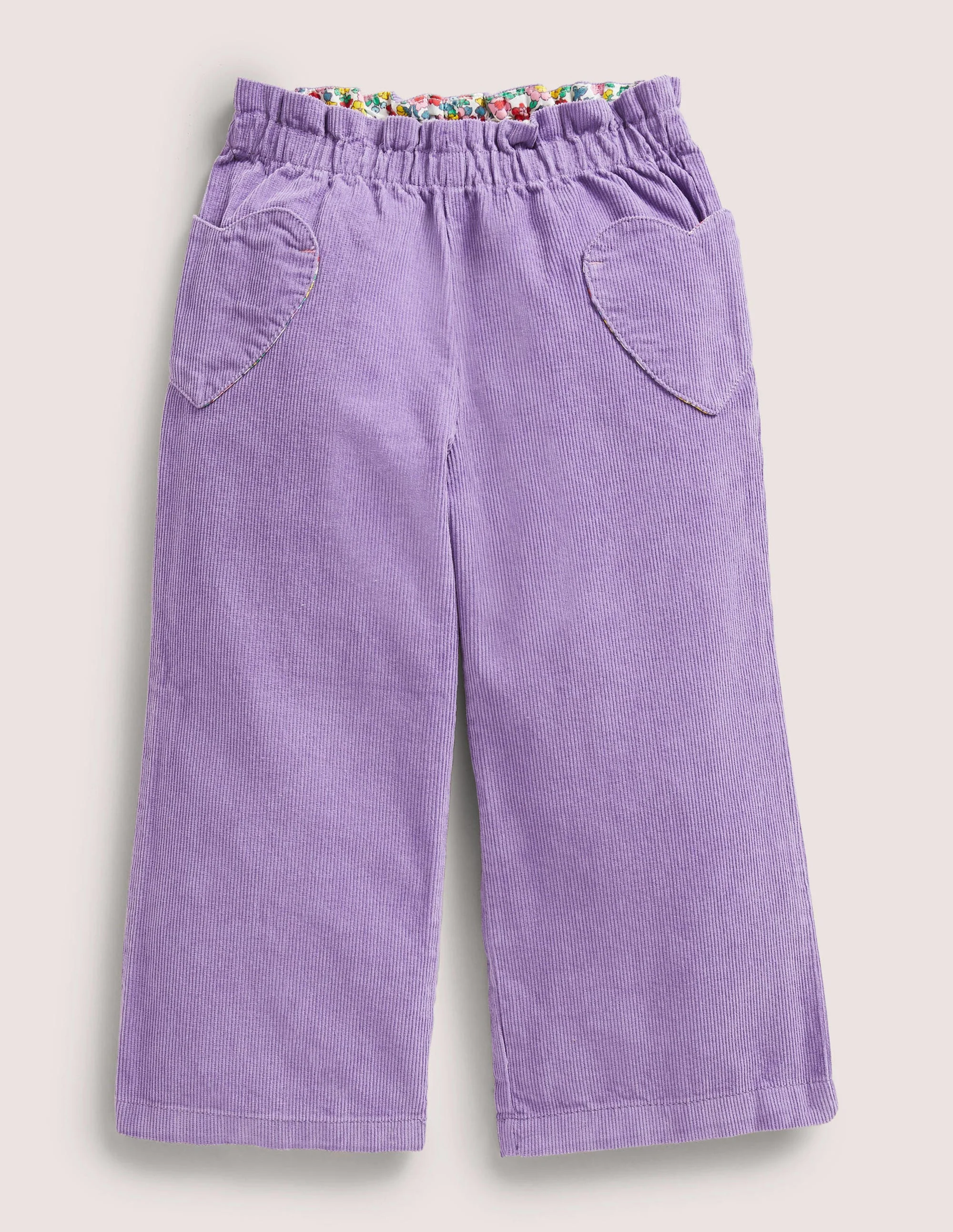 Wide Leg Pull-On Trouser-Aster Purple