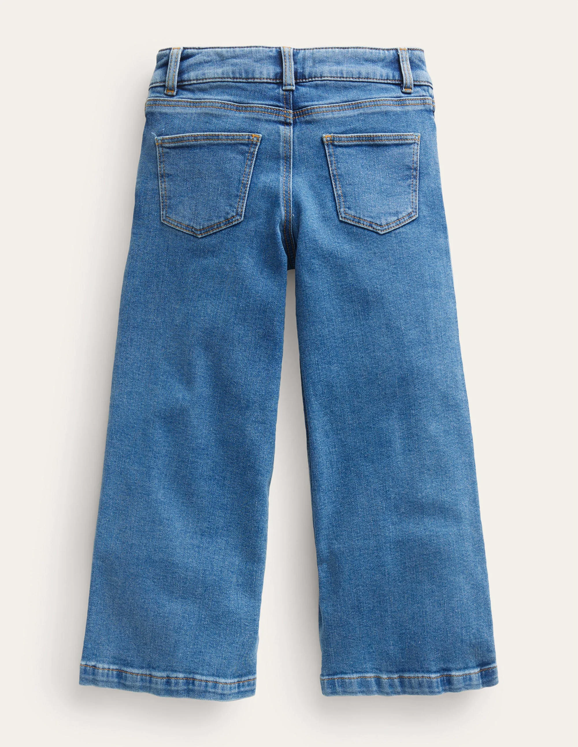 Wide Leg Trouser-Mid Vintage Blue - Image 2