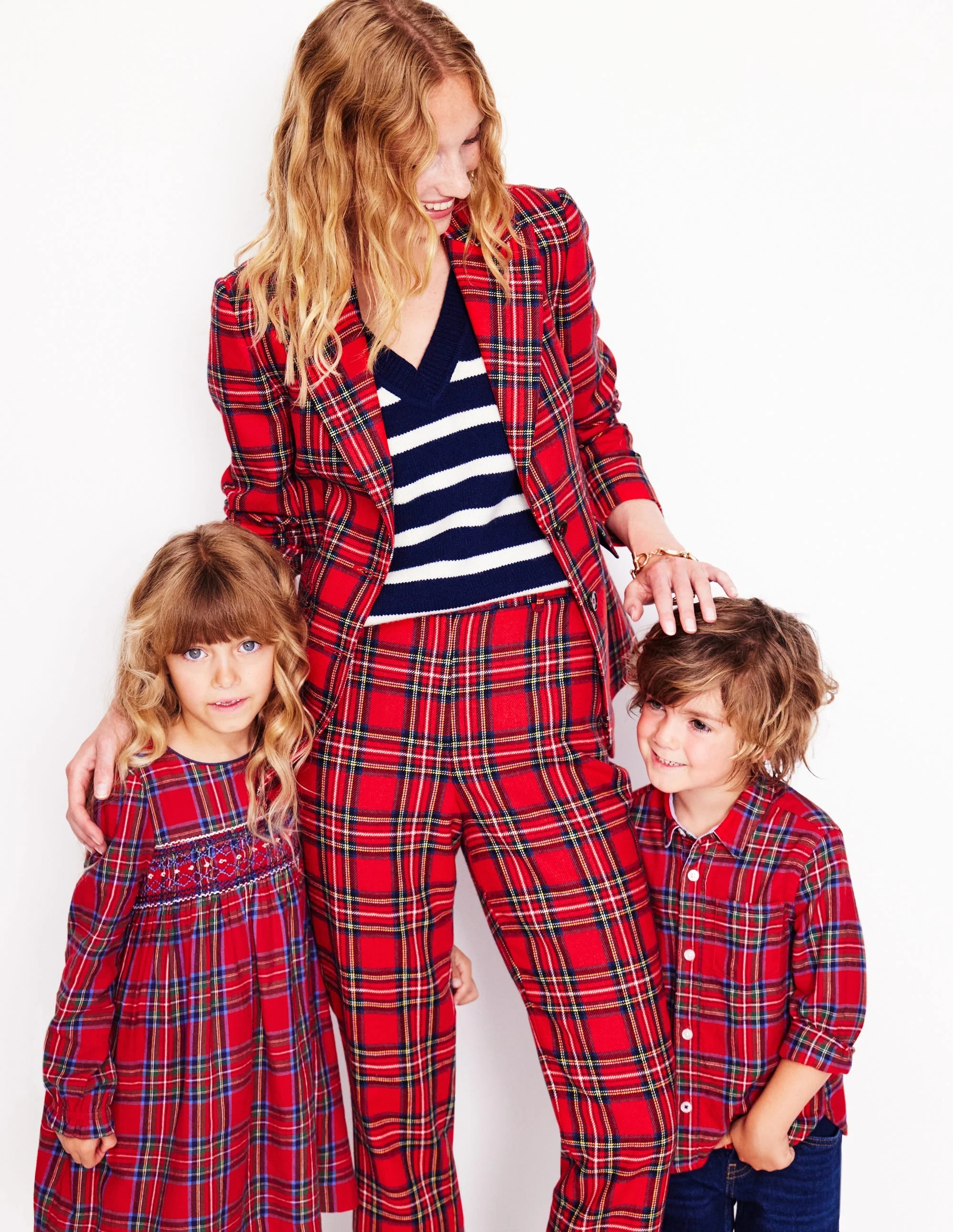 Marylebone Wool-Blend Blazer-Red and Blue Check - Image 5