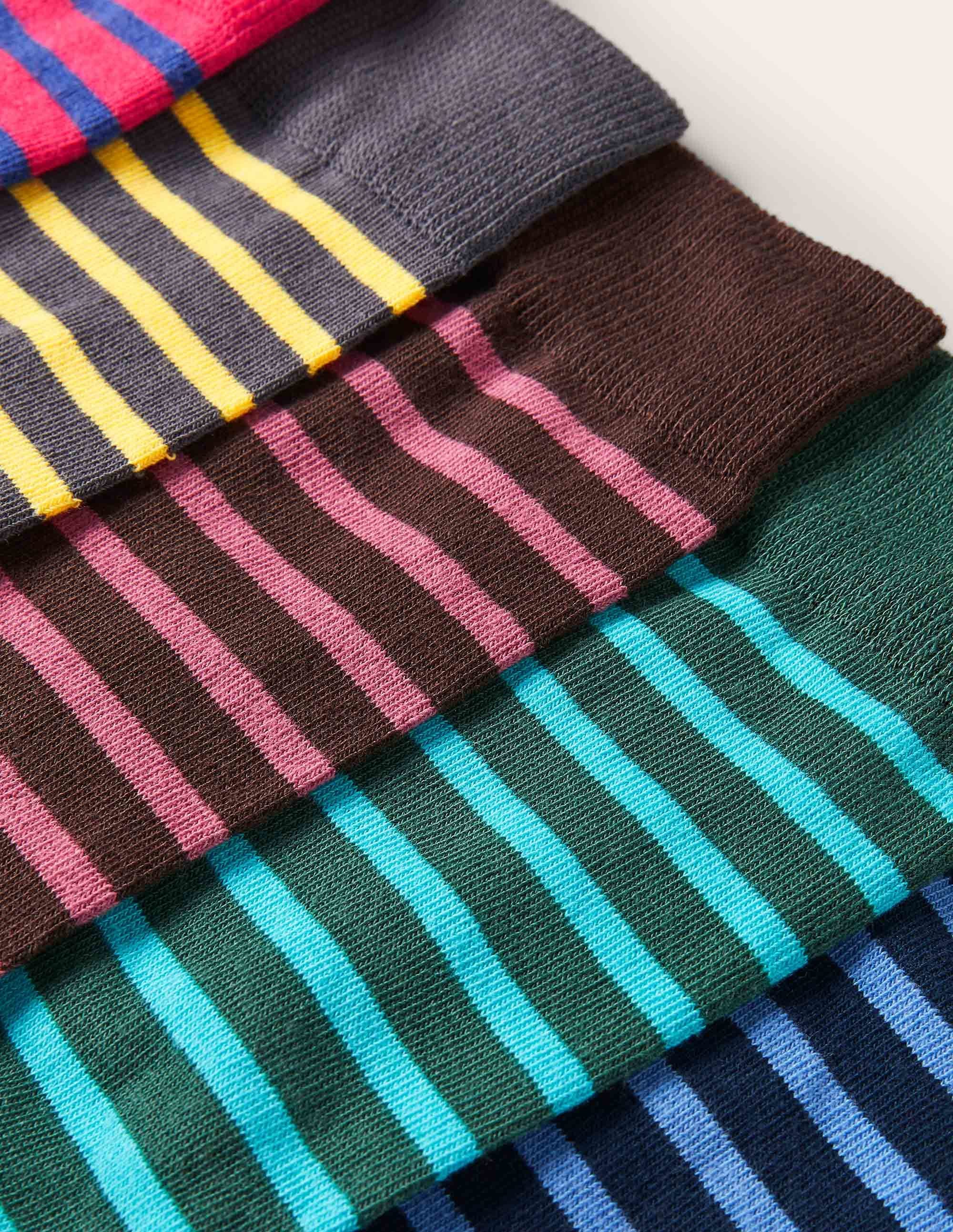 5 Pack Favourite Socks-Slim Stripe Multi Pack - Image 4