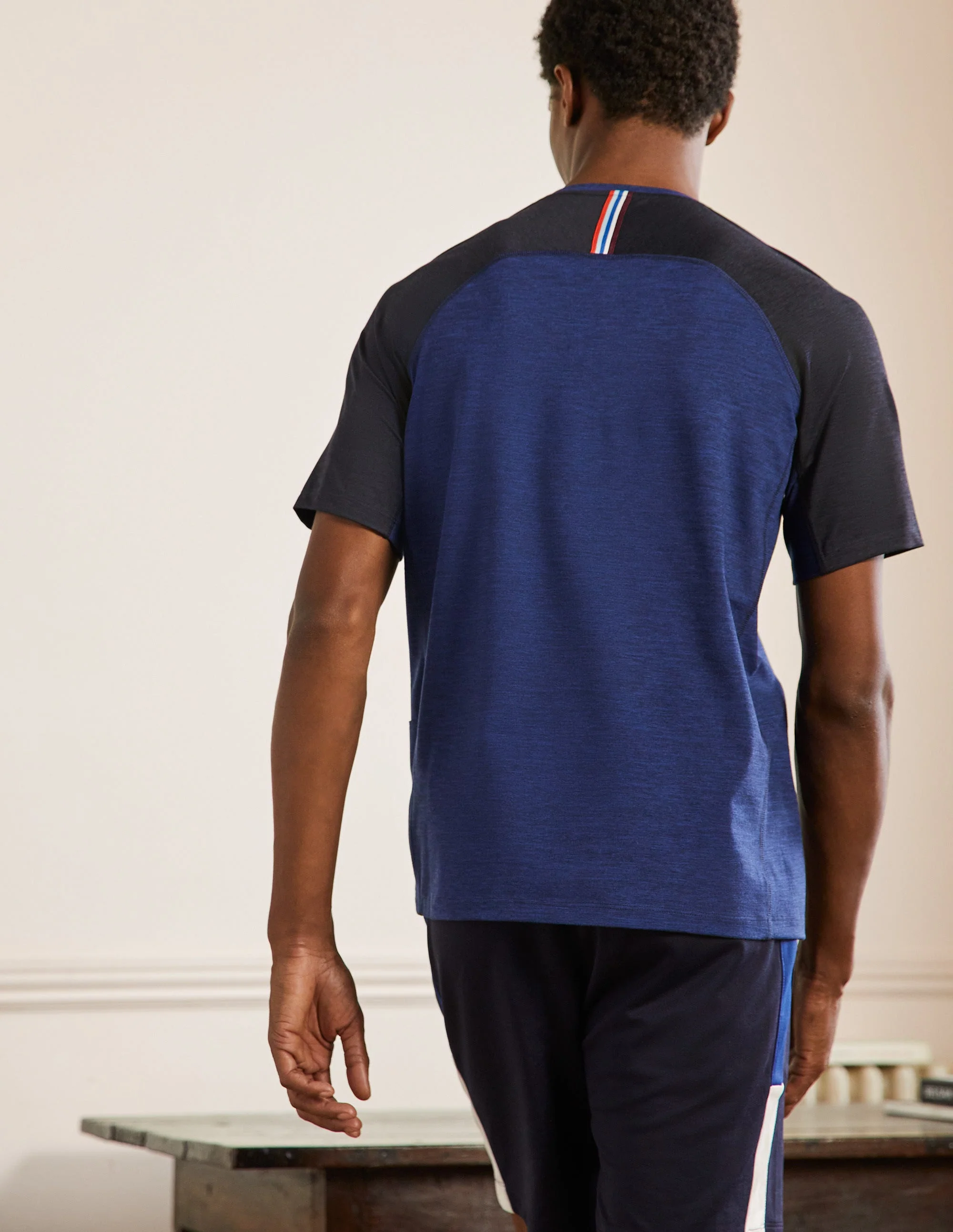 Active T-shirt-Lapis Blue Colourblock - Image 3