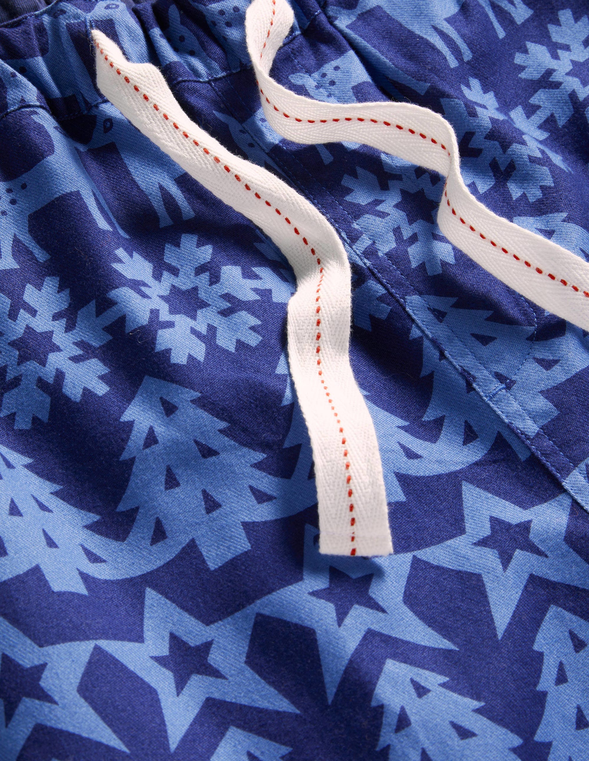 Brushed Cotton Pyjama Bottoms-Blue Paper Chain - Image 6