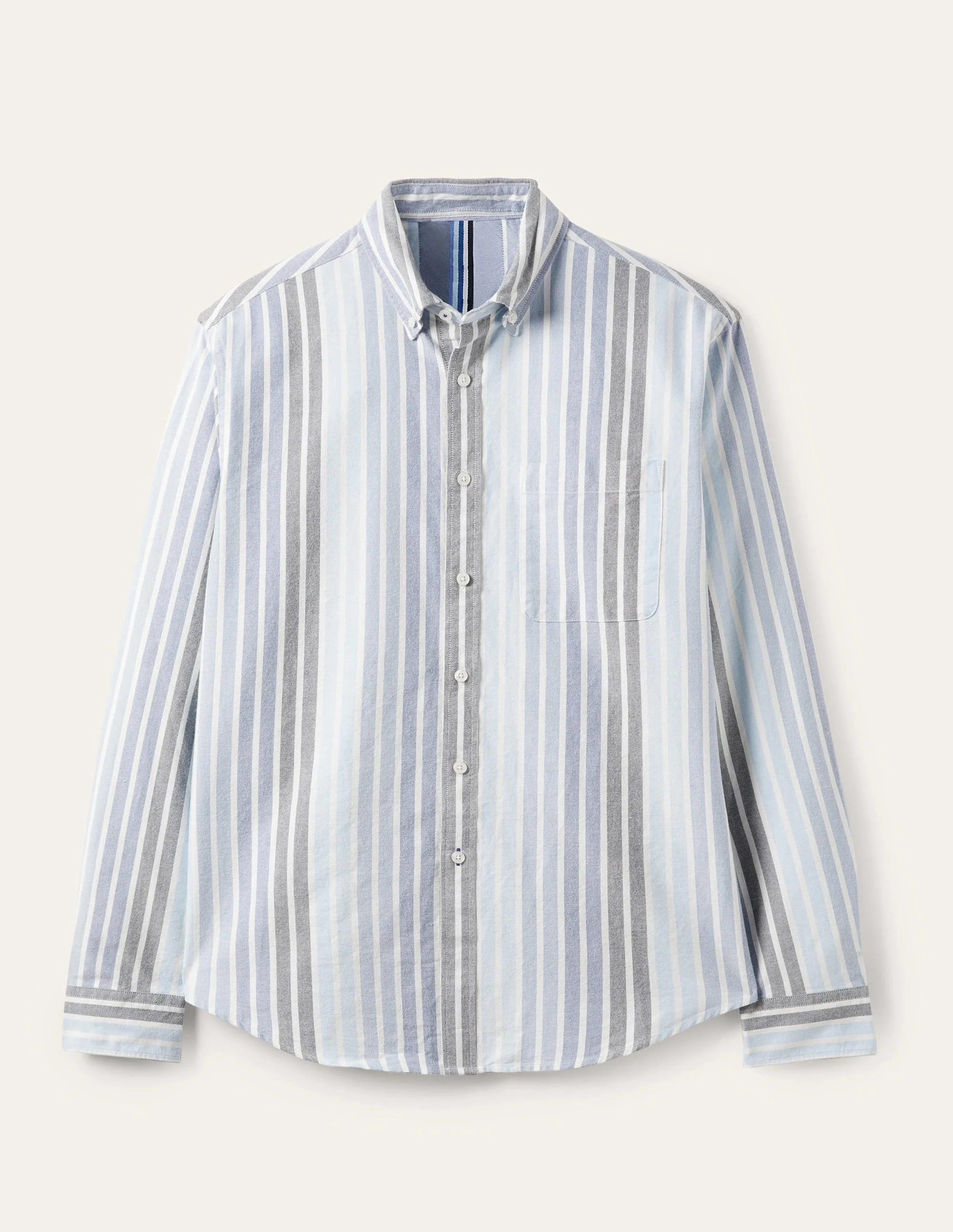 Button Down Oxford Shirt-Blue Oxford Stripe - Image 6
