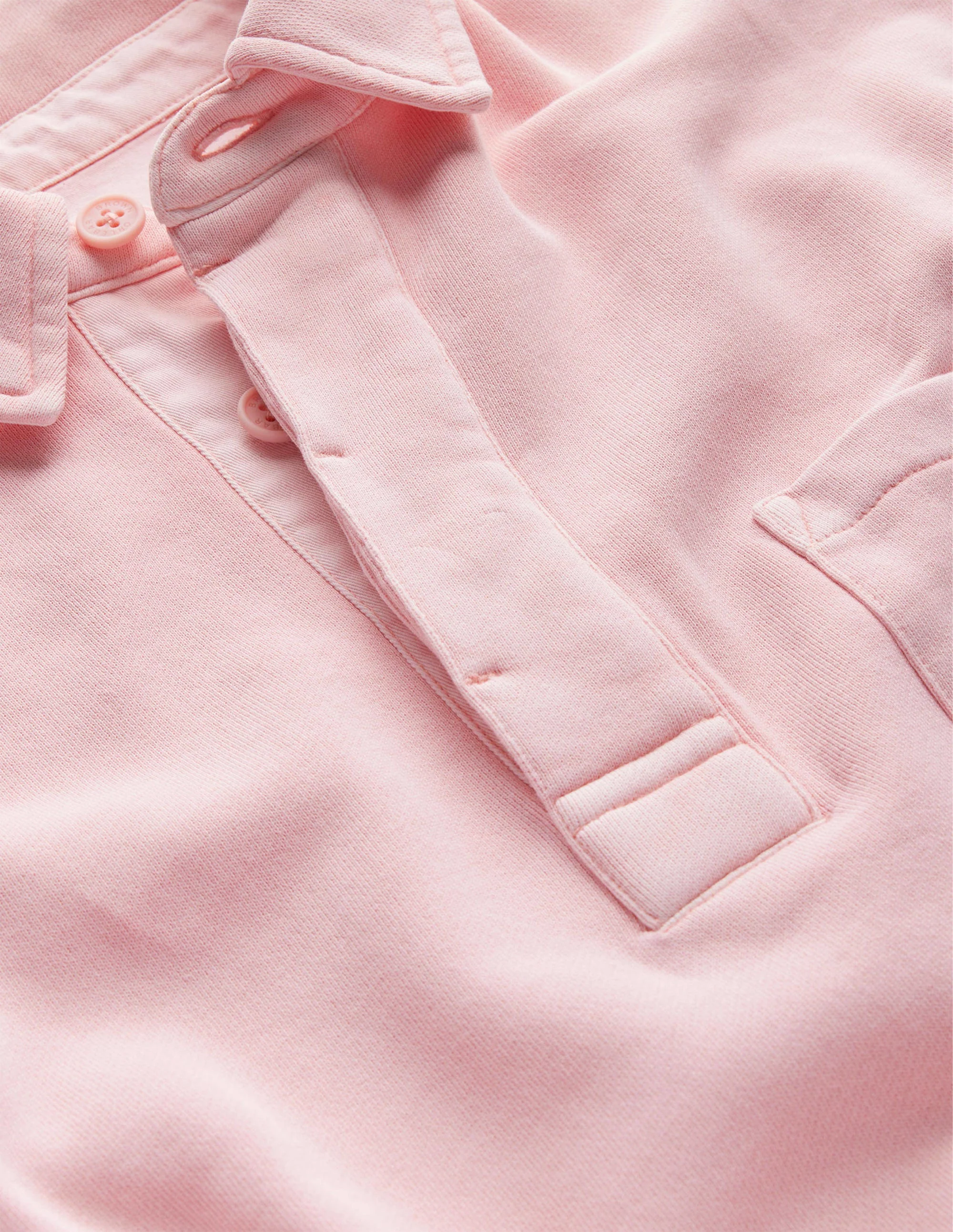 Button Neck Sweatshirt-Lotus Pink - Image 2